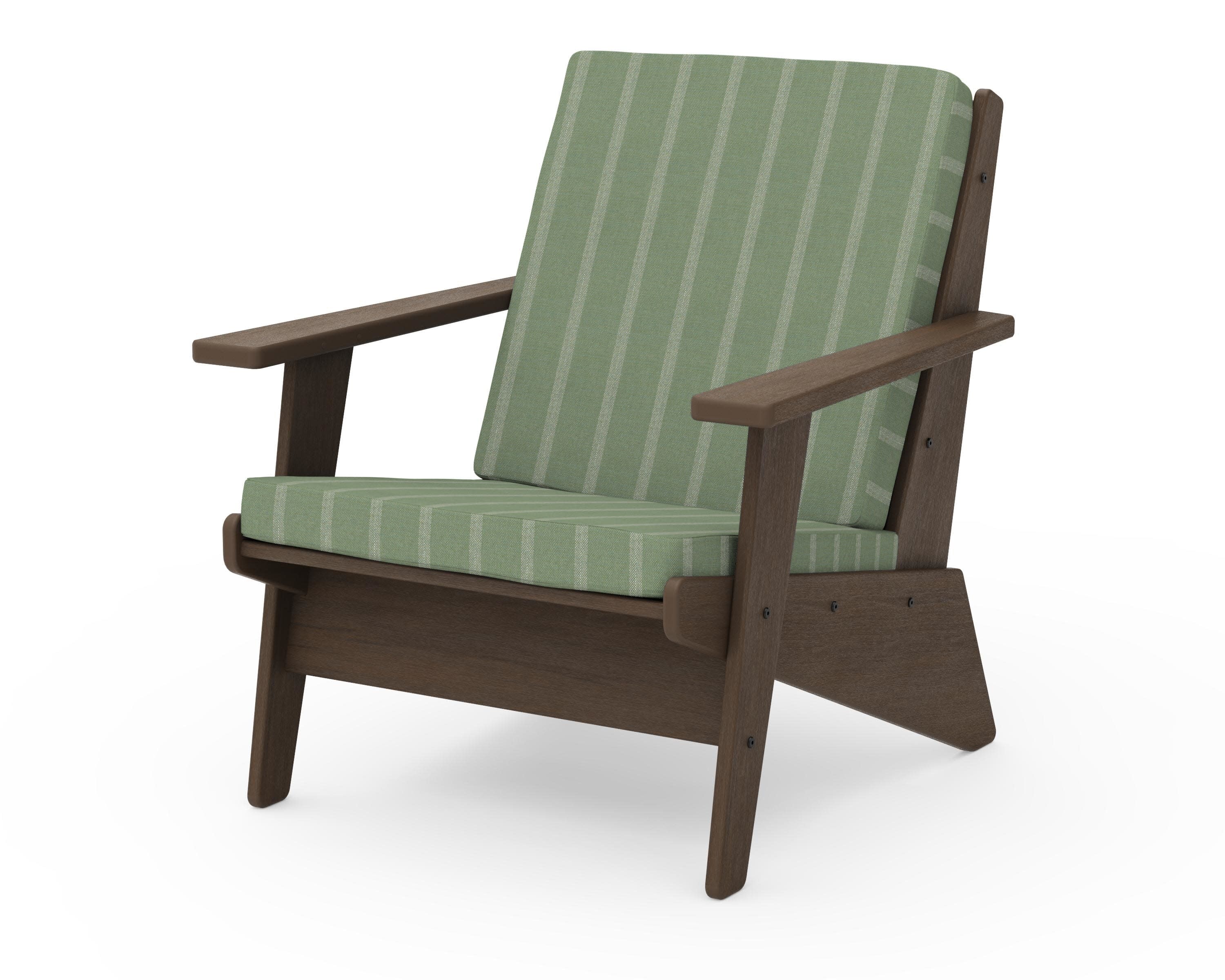 Riviera Modern Lounge Chair in Kona / Unwind Rainwashed