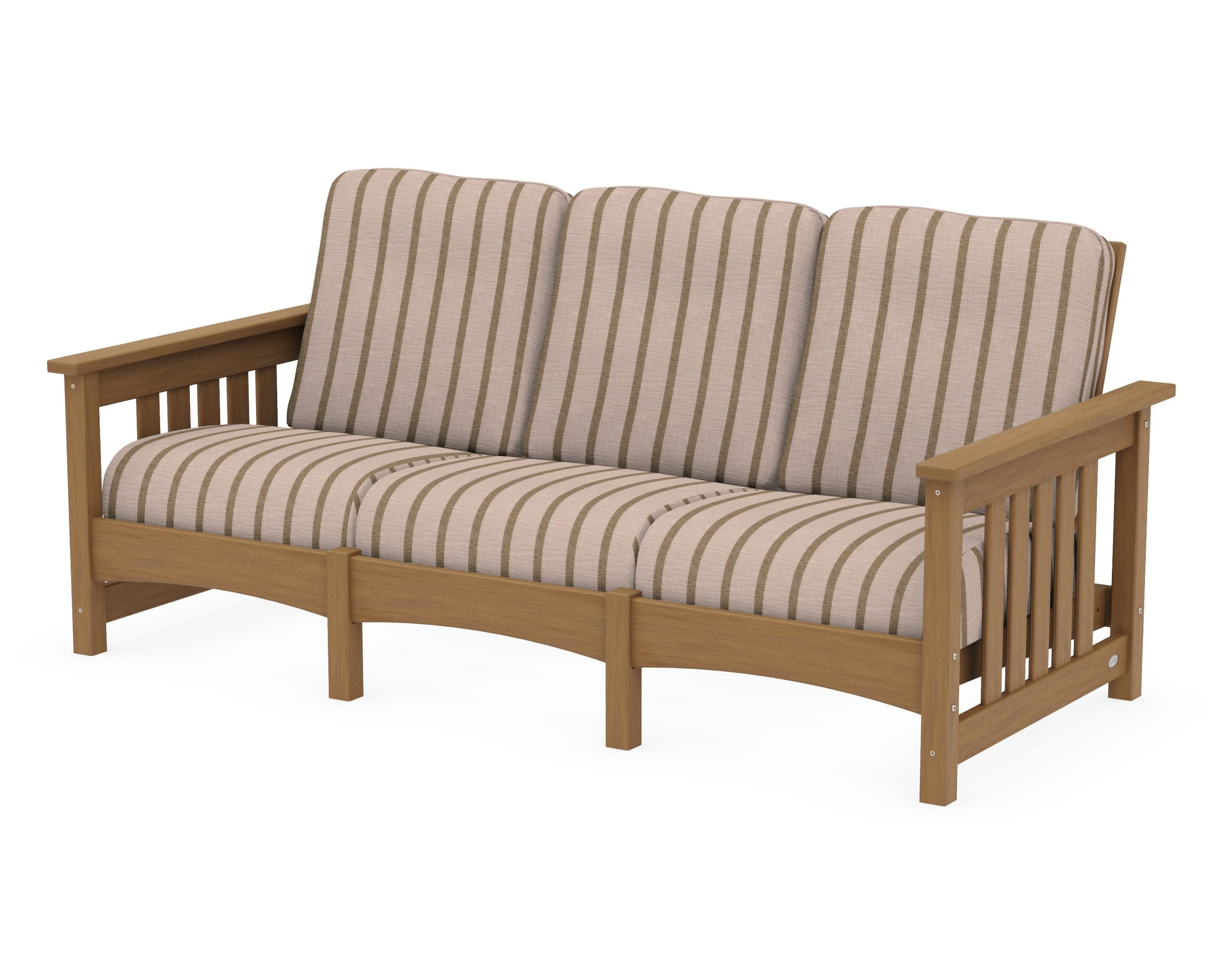 Club Mission Sofa in Natural / Unwind Cameo