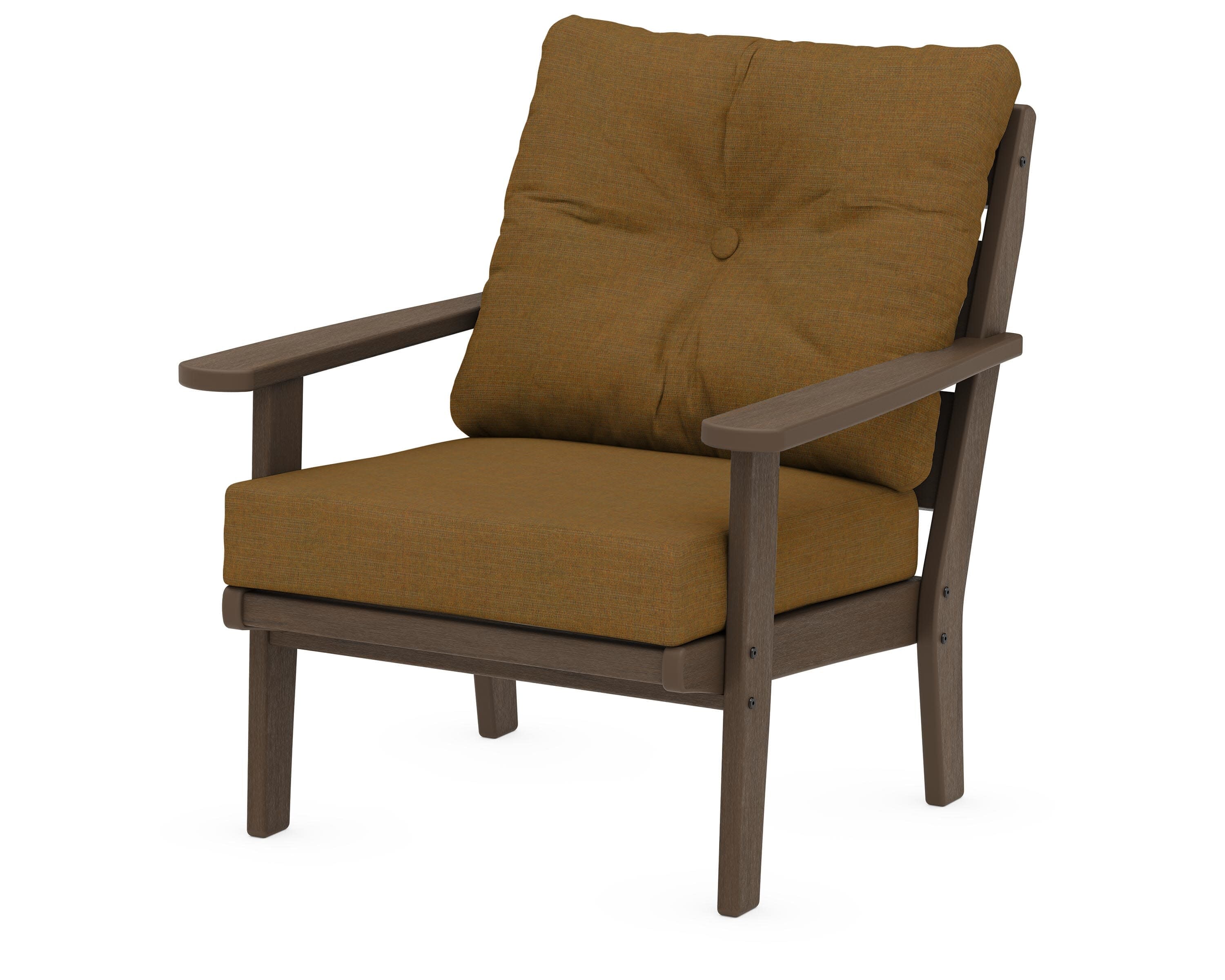 Lakeside Deep Seating Chair in Kona / Exhale Teak