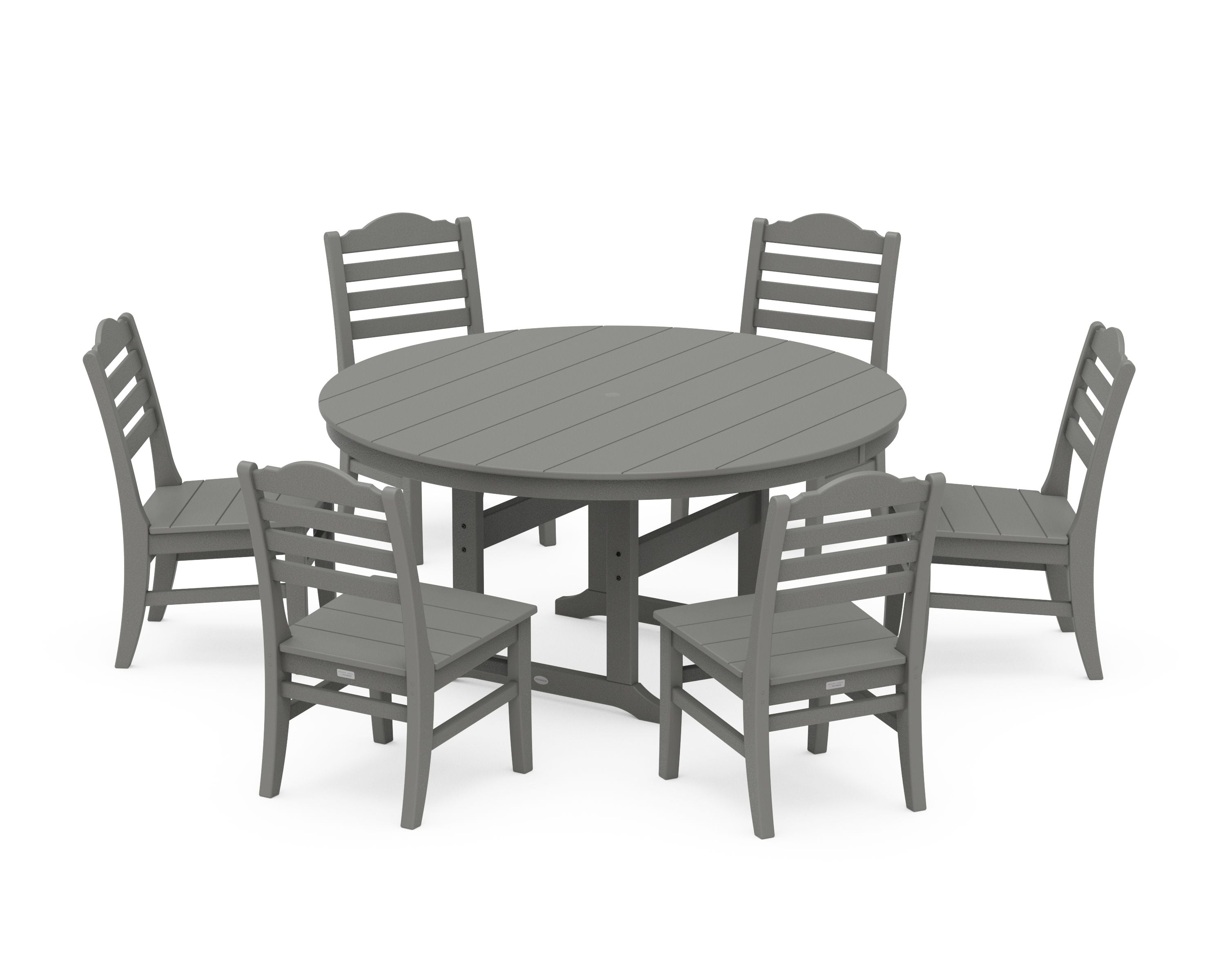 Savannah 7-Piece Side Chair Round Farmhouse Dining Set