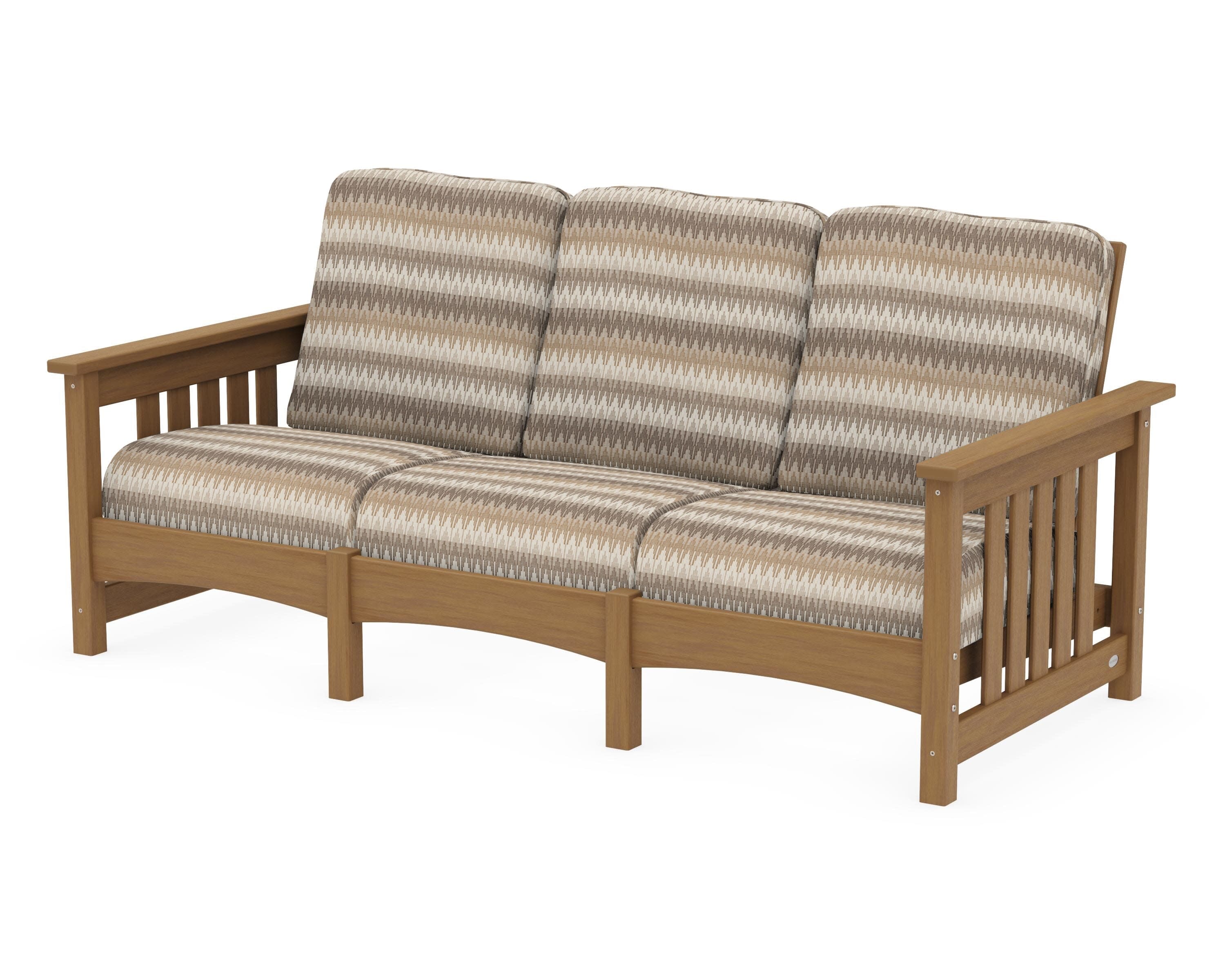 Club Mission Sofa in Natural / Valley Dune