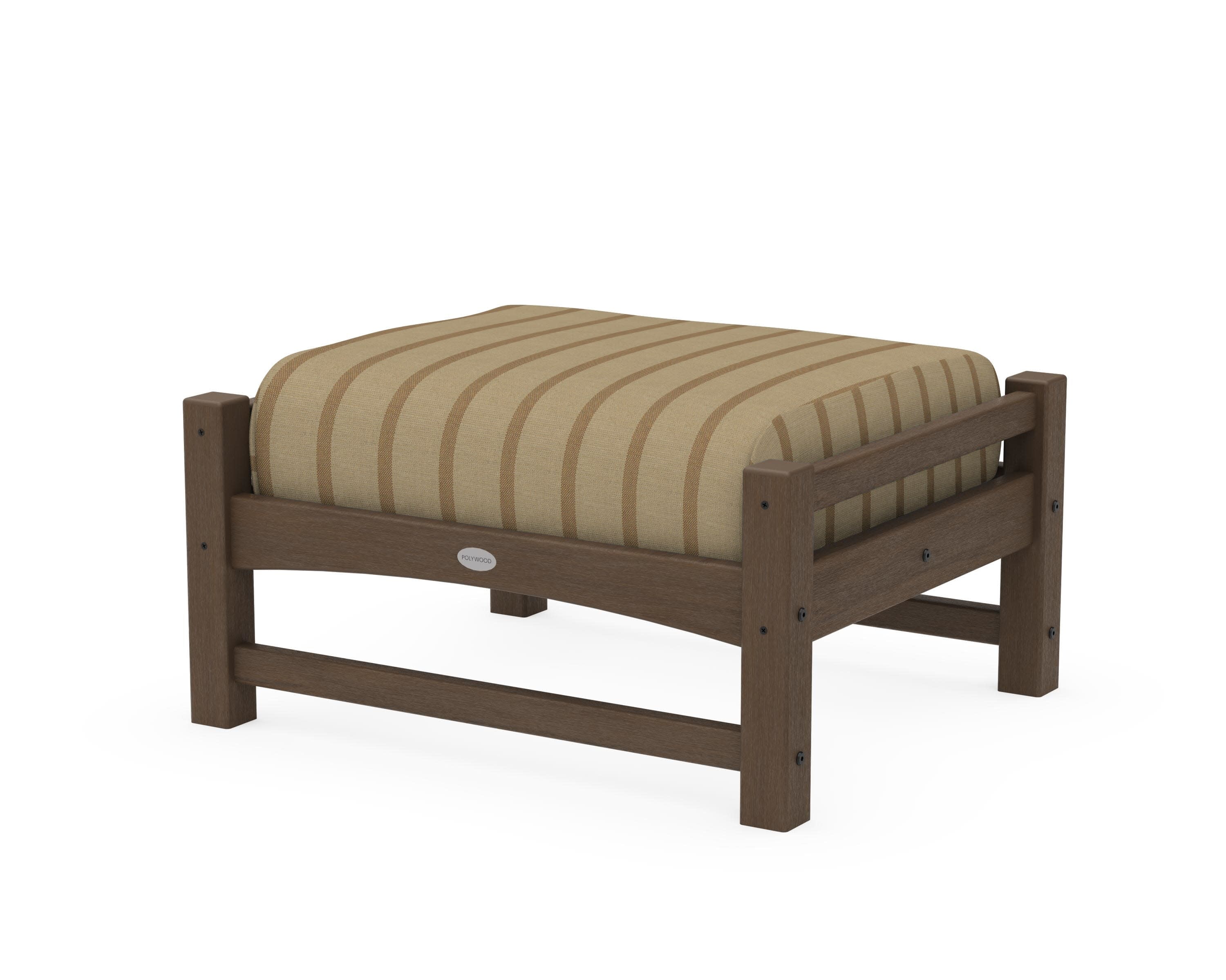 Club Ottoman in Kona / Unwind Driftwood