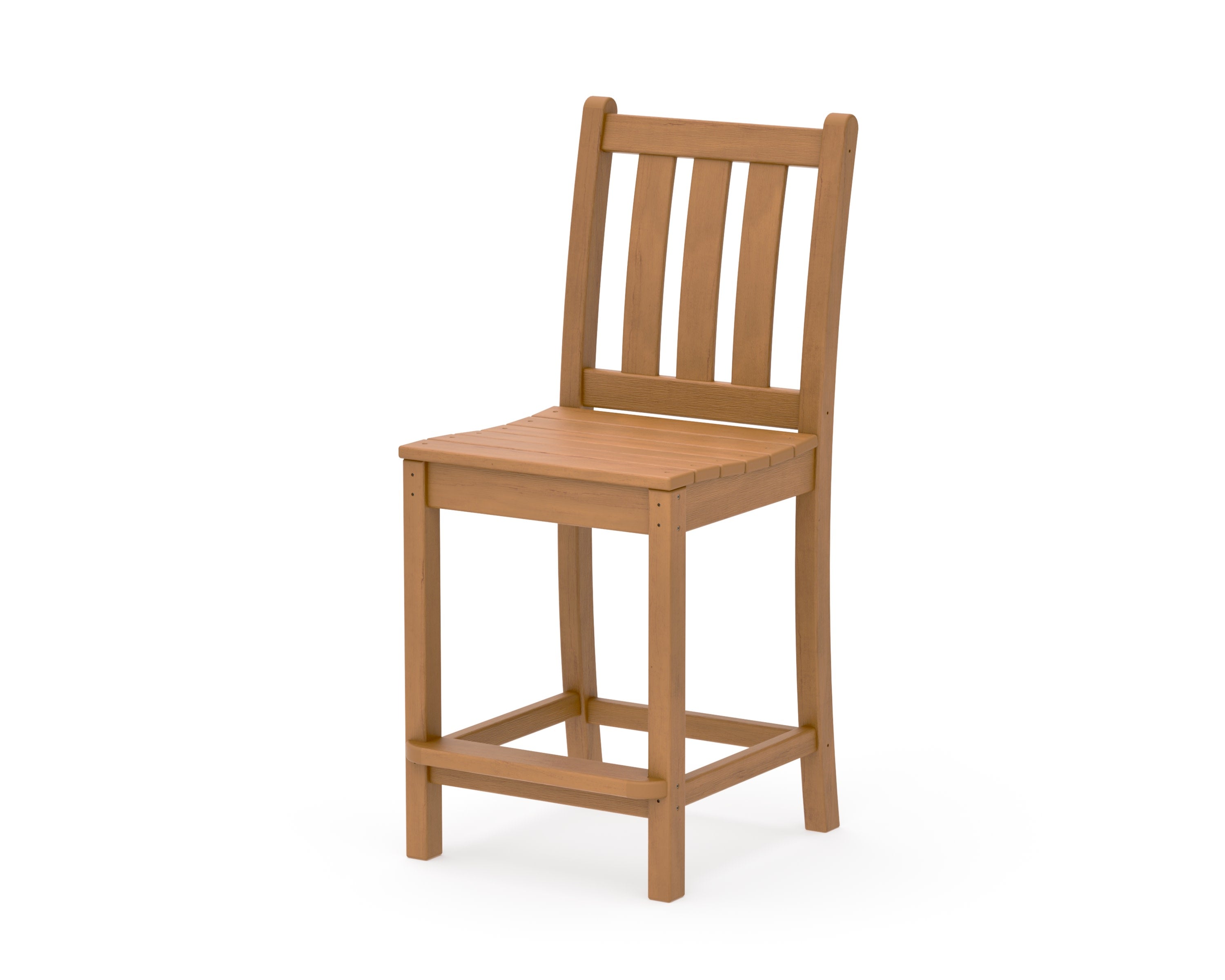 Traditional Garden Counter Side Chair in Natural