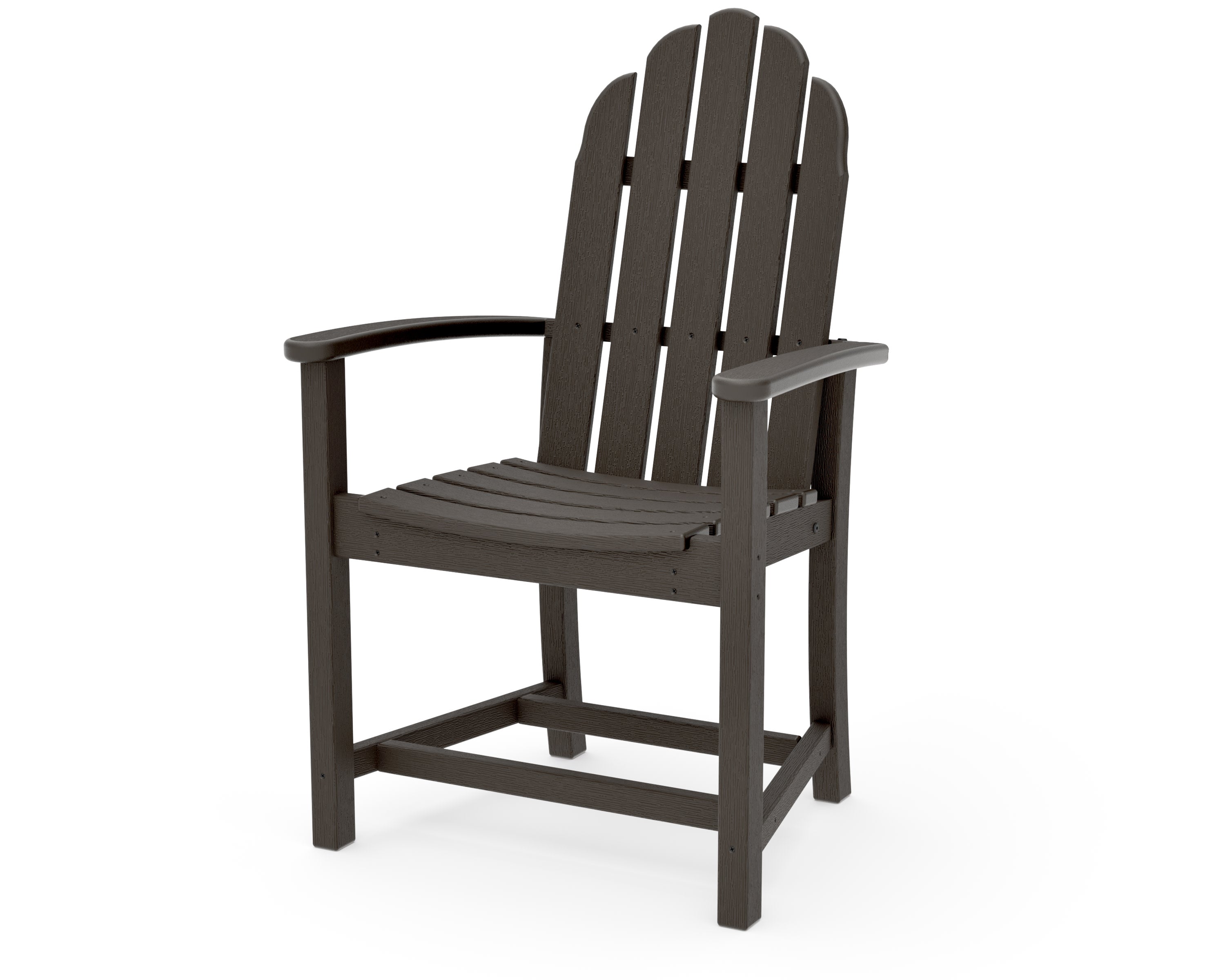 Classic Upright Adirondack Chair in Vintage Coffee