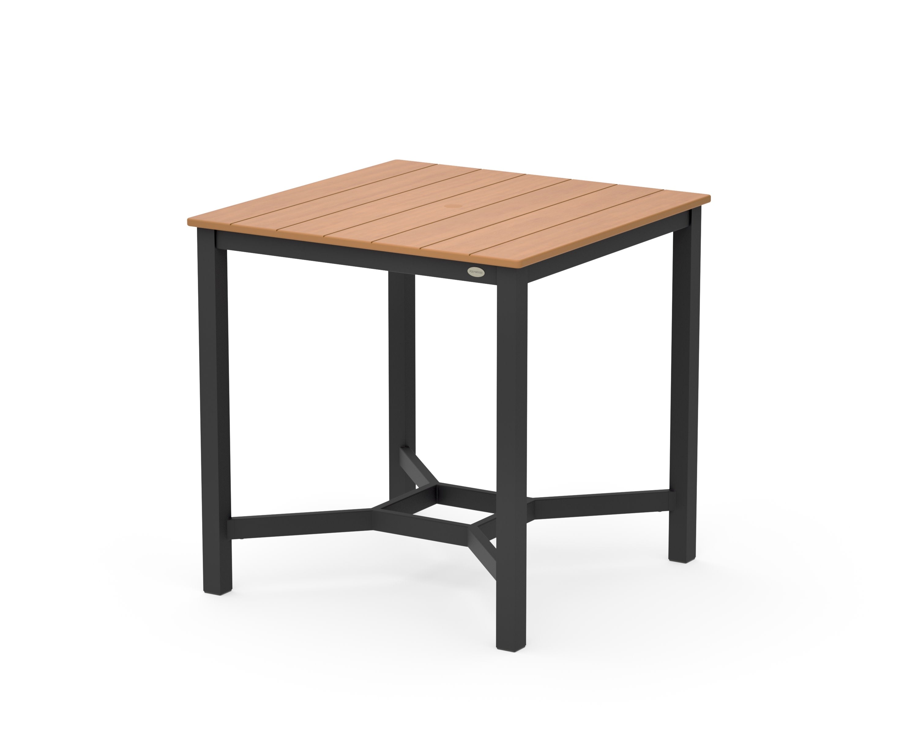 Main Street 36 x 36 Counter Table in Black / Natural