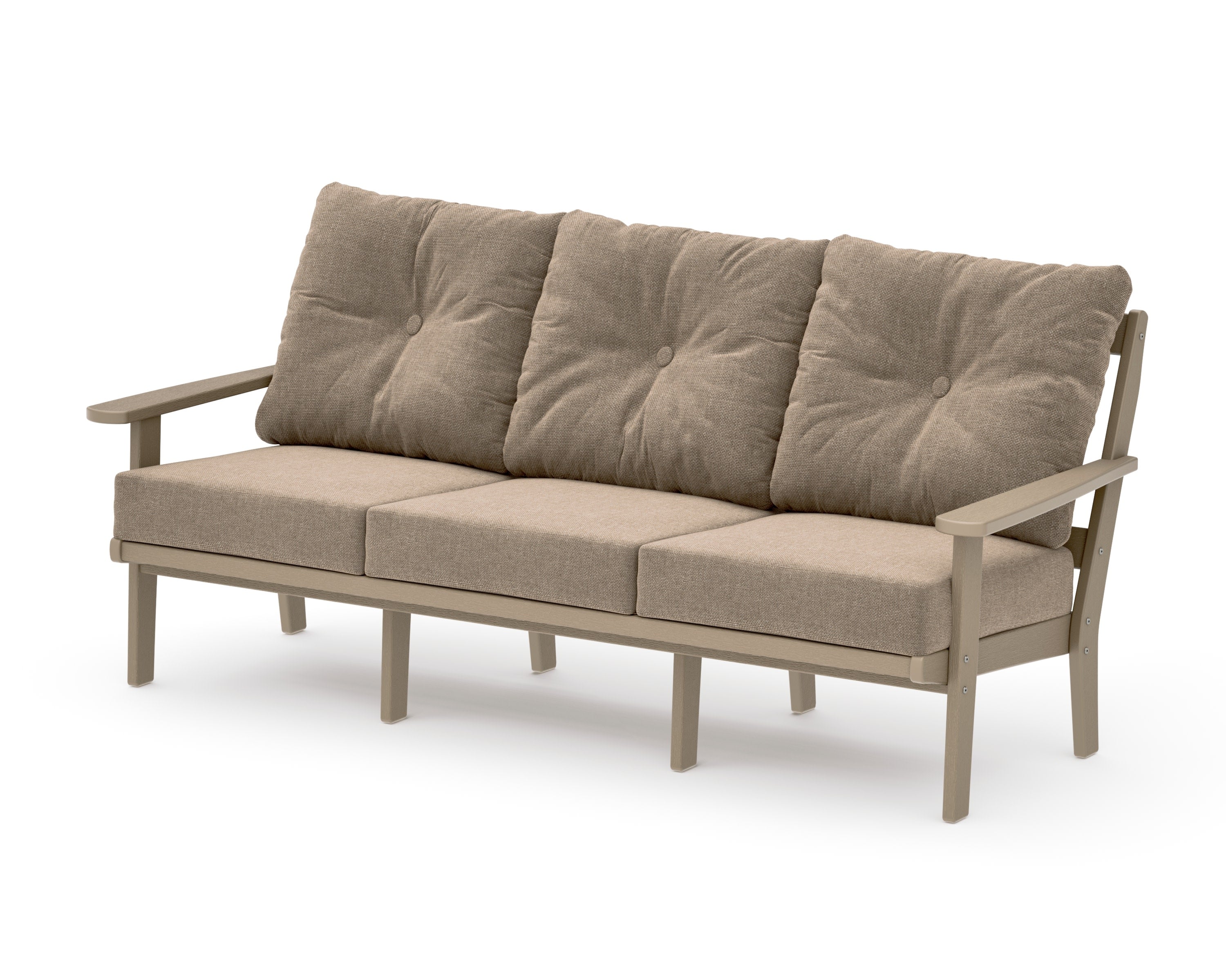 Mission Deep Seating Sofa in Vintage Sahara / Spiced Burlap
