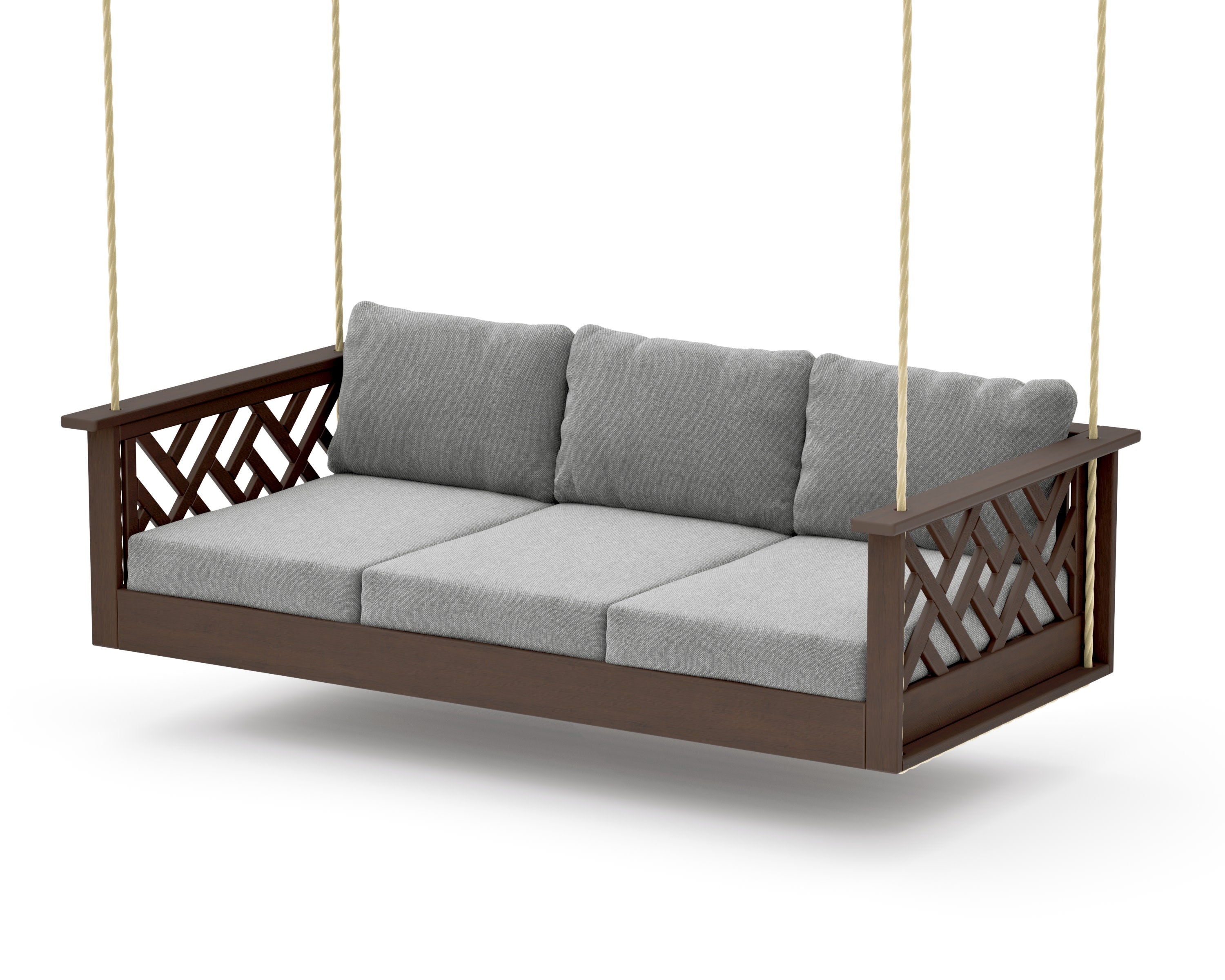 Chippendale Daybed Swing in Kona / Grey Mist