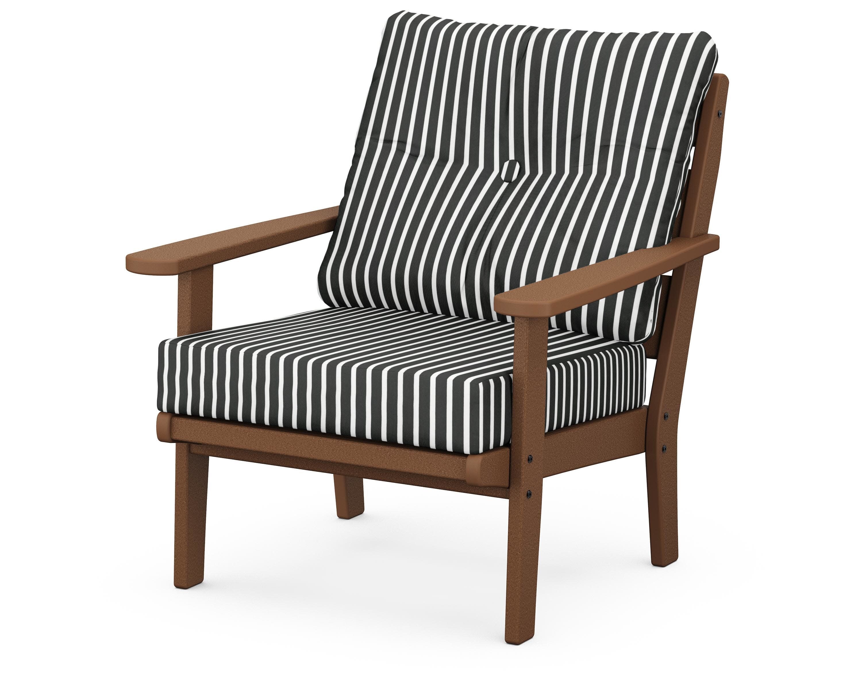 Lakeside Deep Seating Chair in Teak / Shore Classic