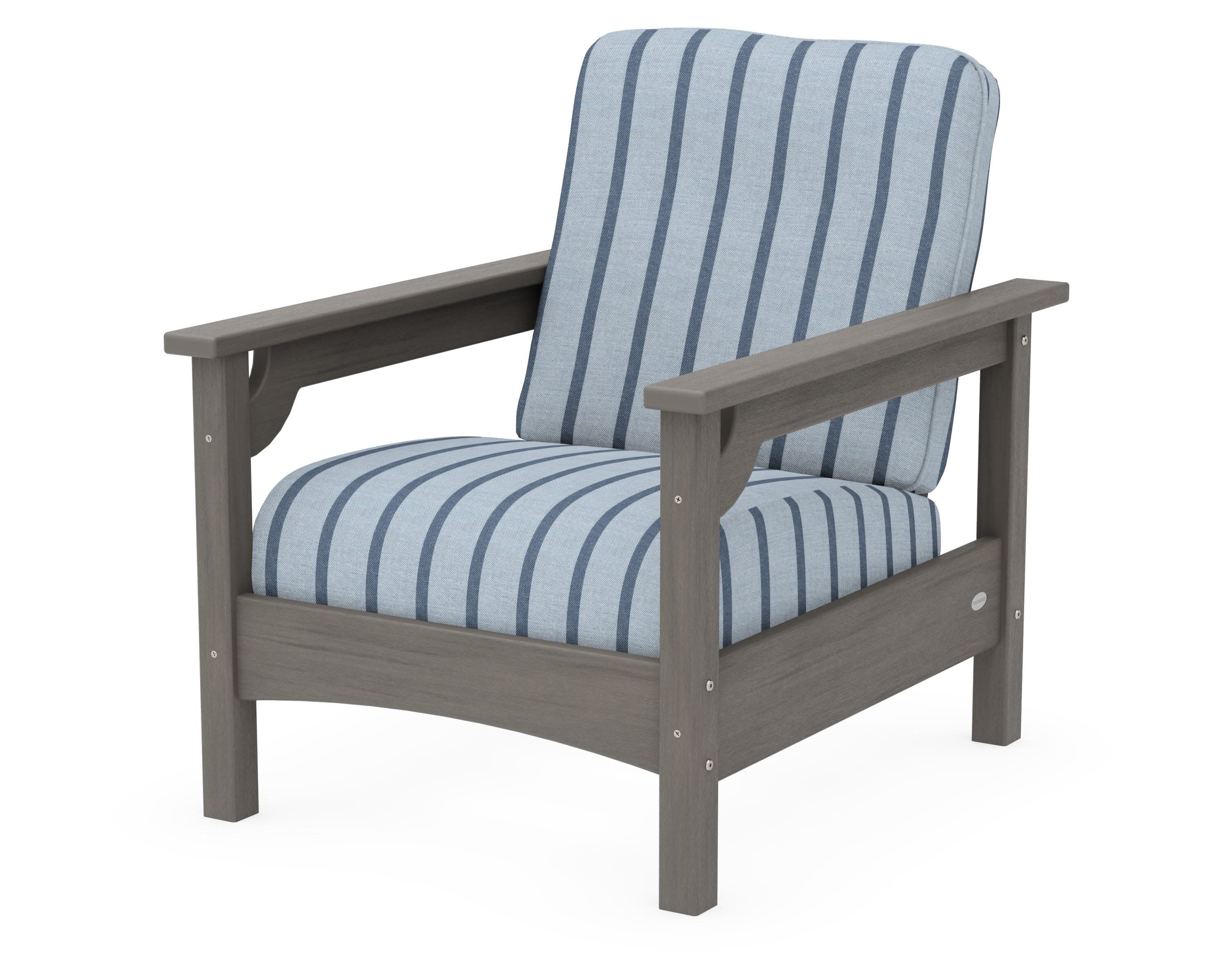 Club Chair in Driftwood / Unwind Sky