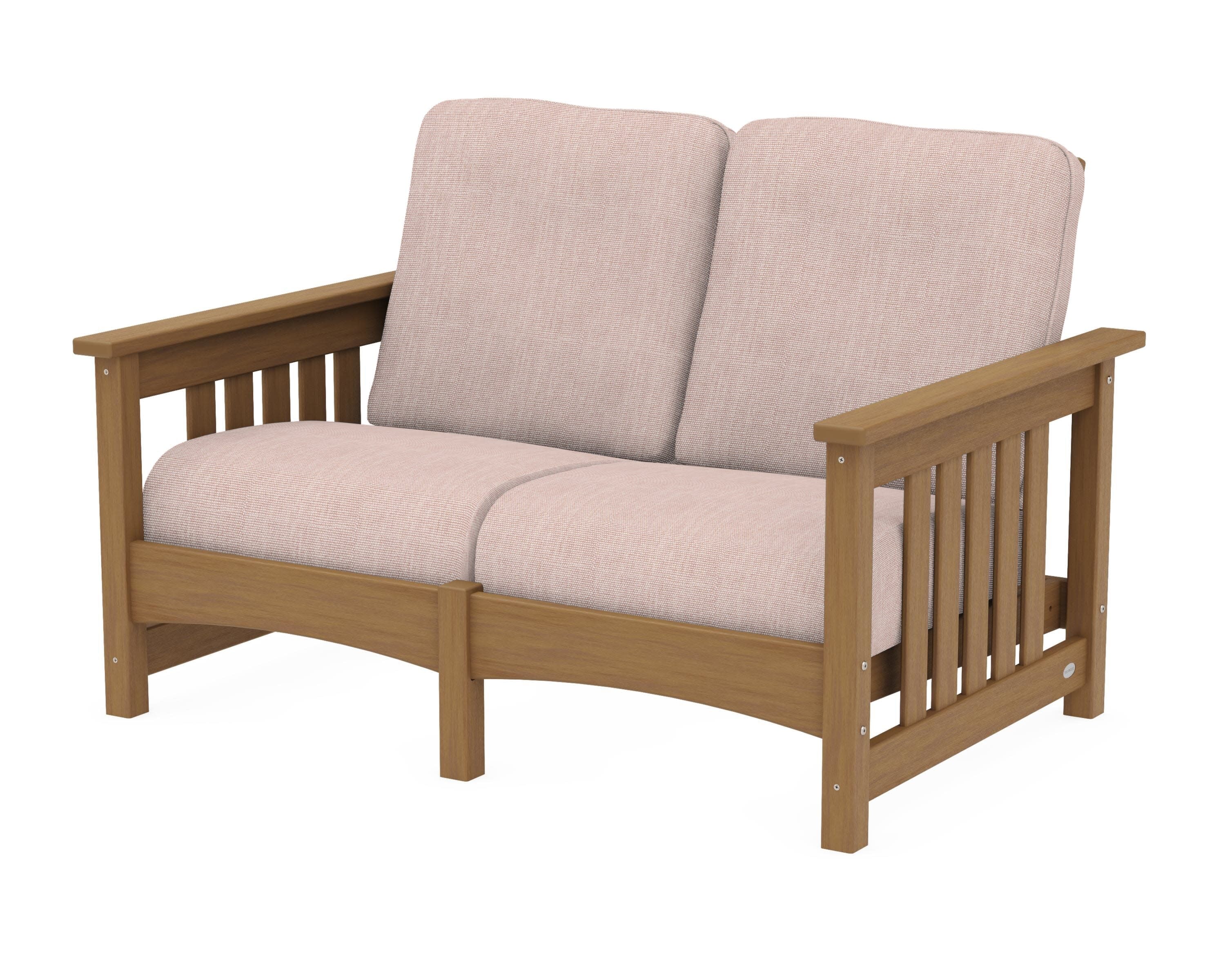 Club Mission Loveseat in Natural / Play Cameo