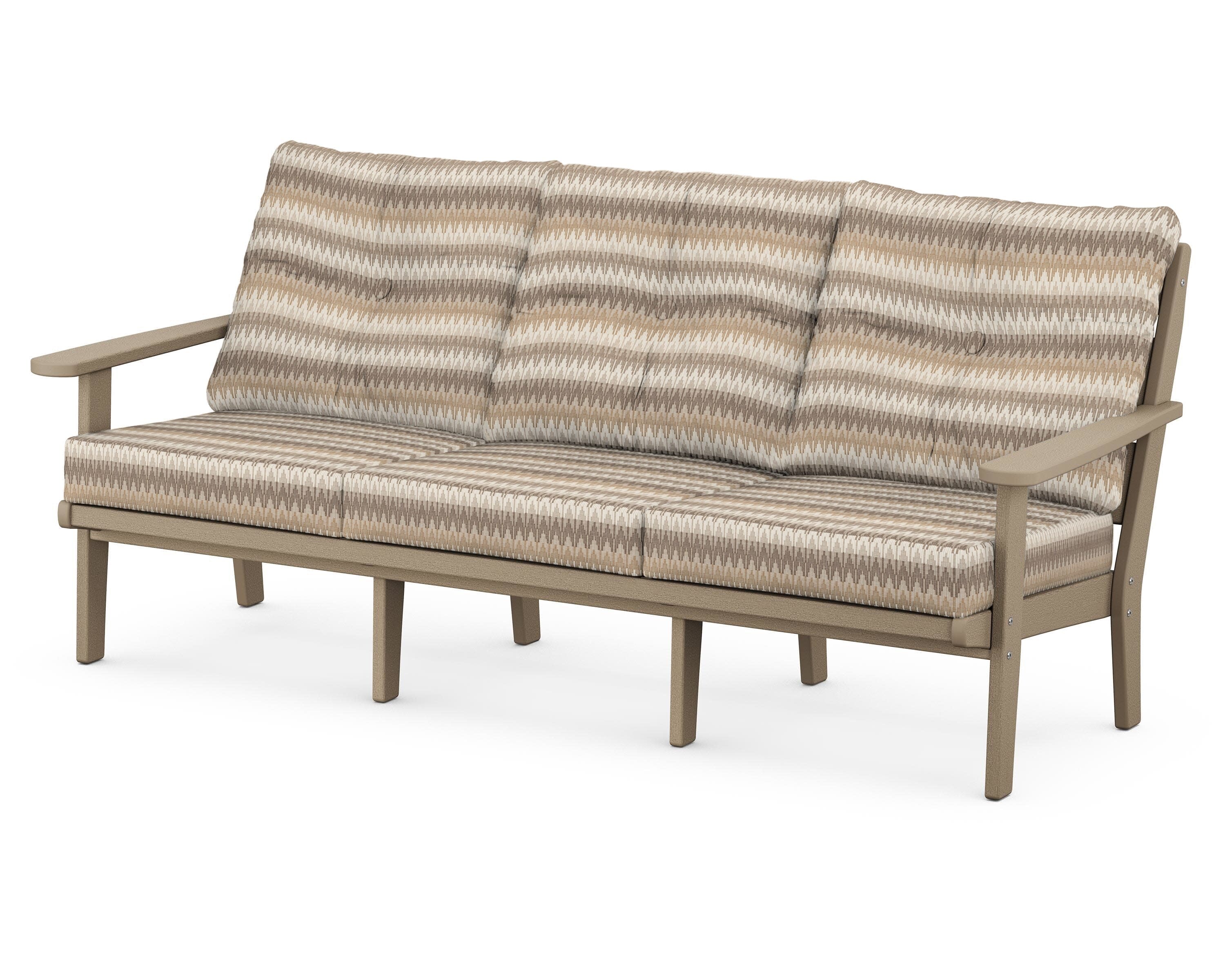 Lakeside Deep Seating Sofa in Vintage Sahara / Valley Dune