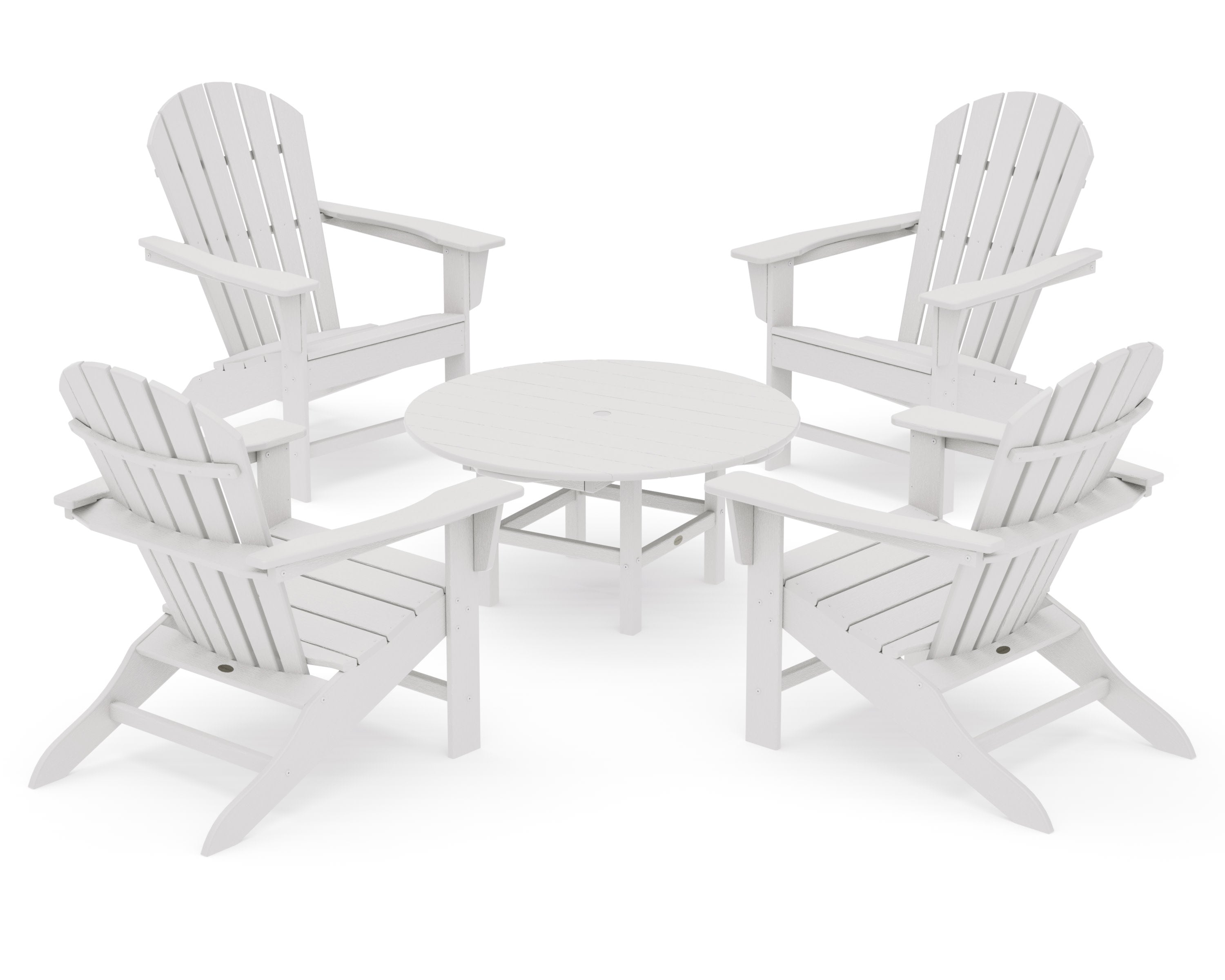 South Beach 5-Piece Conversation Group in Vintage White