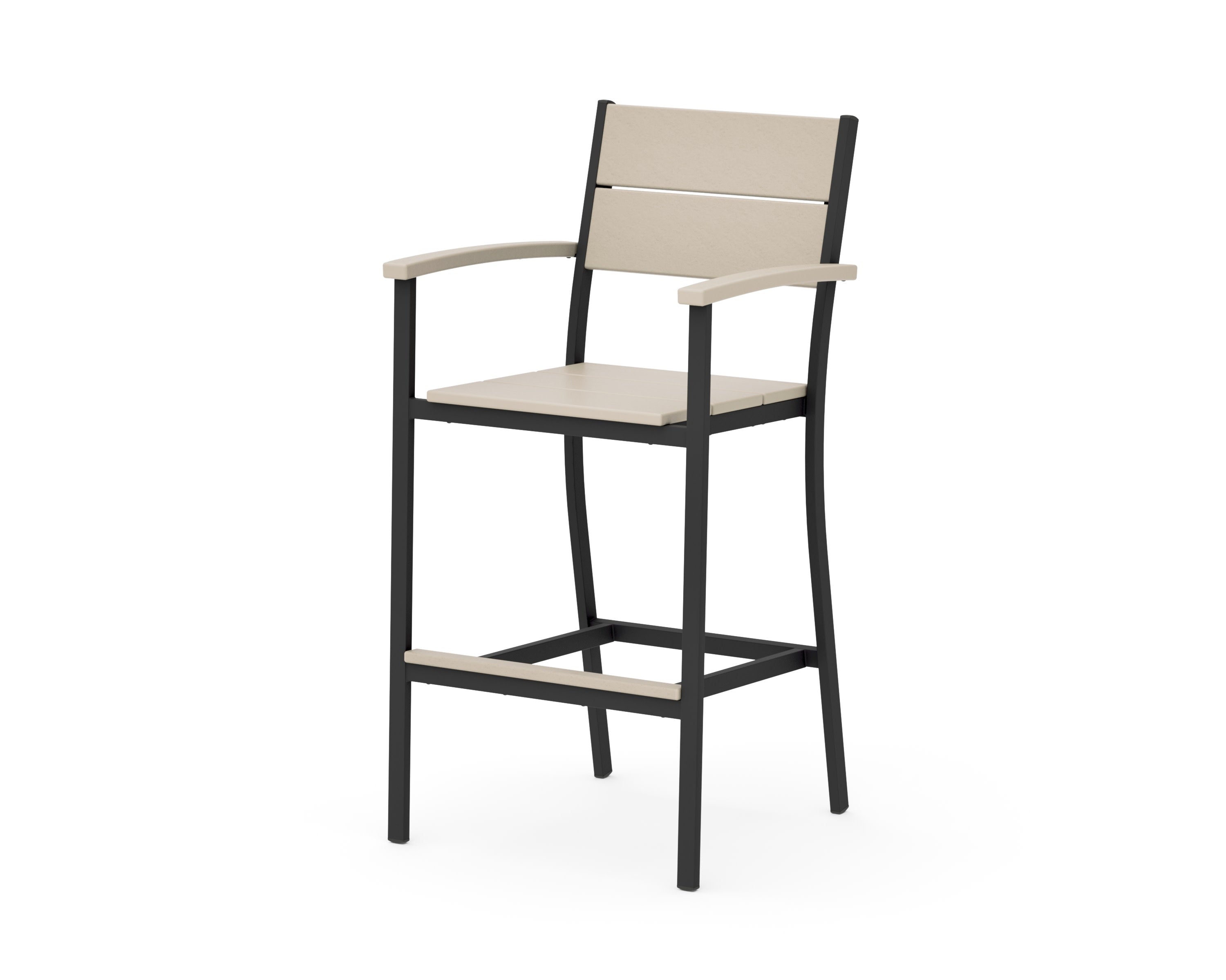 Main Street Bar Arm Chair in Black / Sand