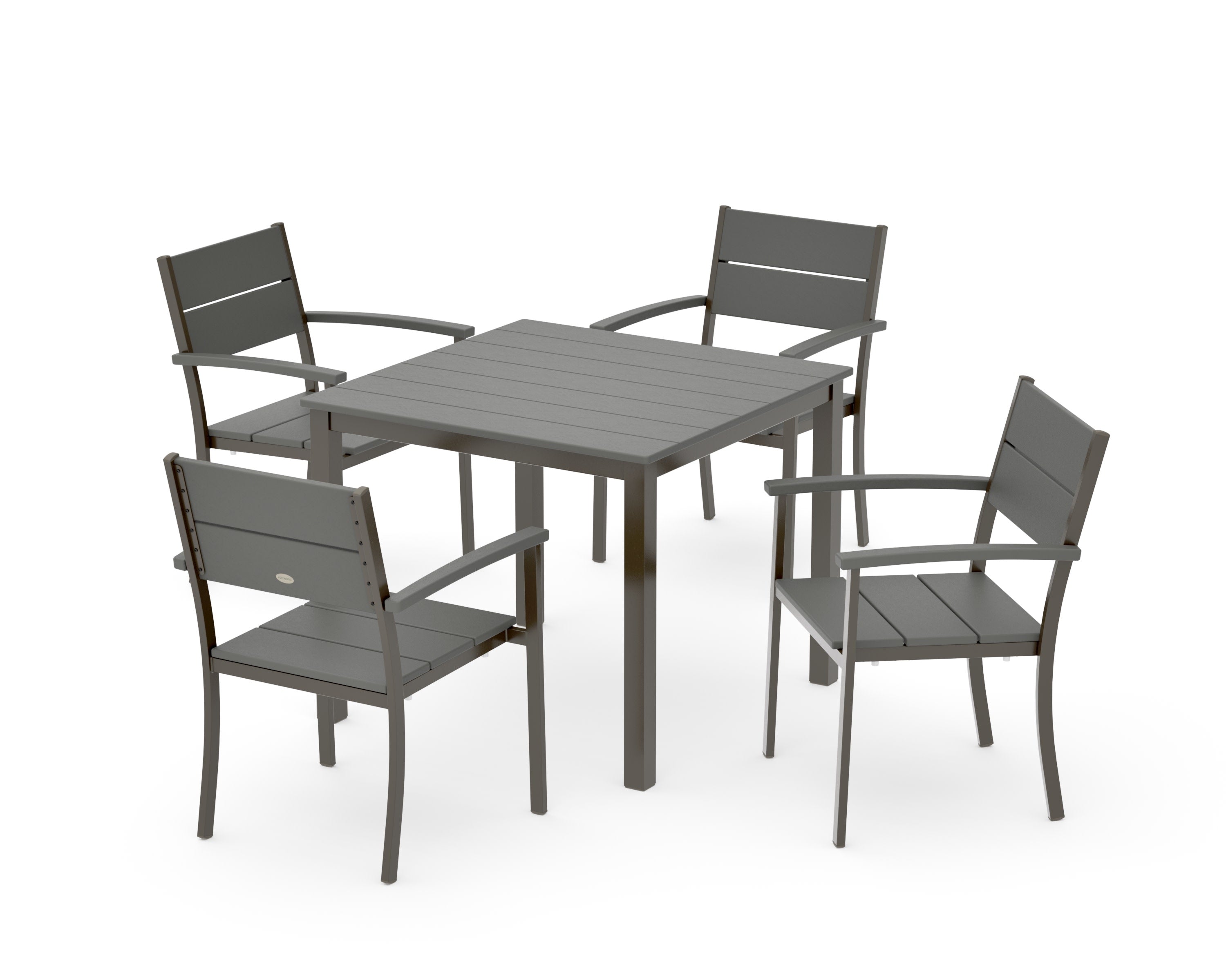 Main Street 5-Piece Dining Set in Bronze / Slate Grey
