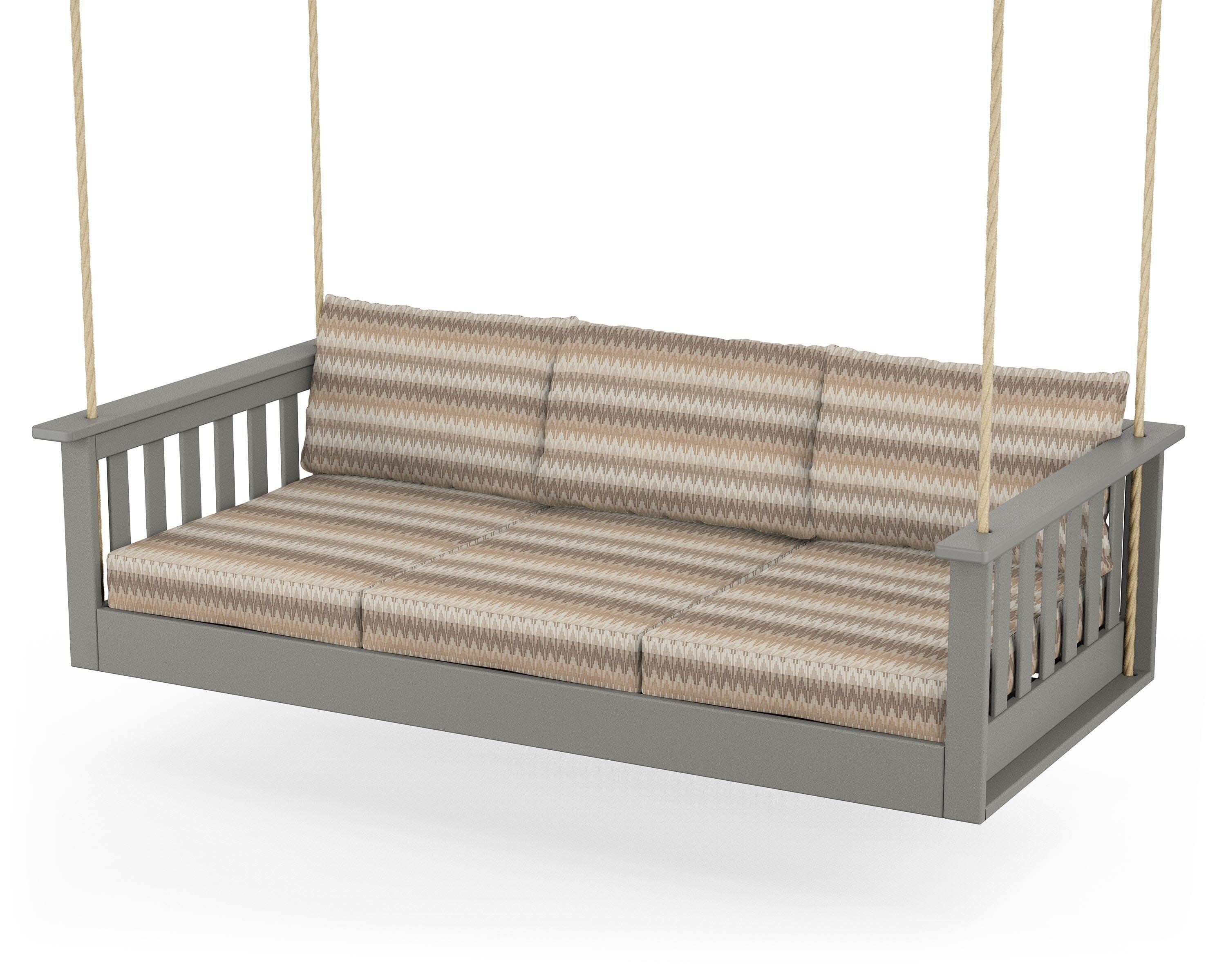 Vineyard Daybed Swing in Slate Grey / Valley Dune