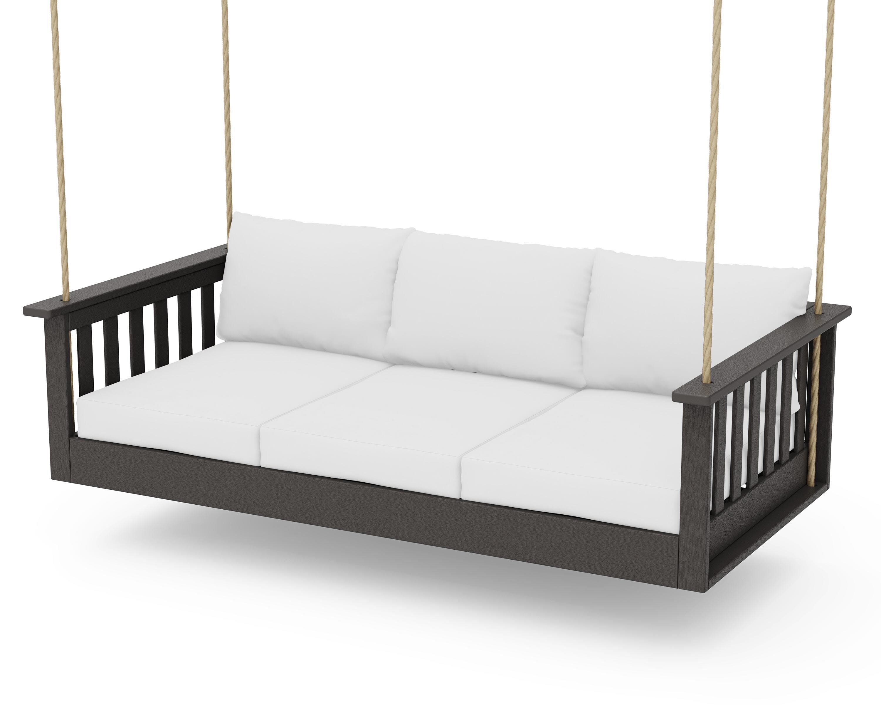 Vineyard Daybed Swing in Vintage Coffee / Natural