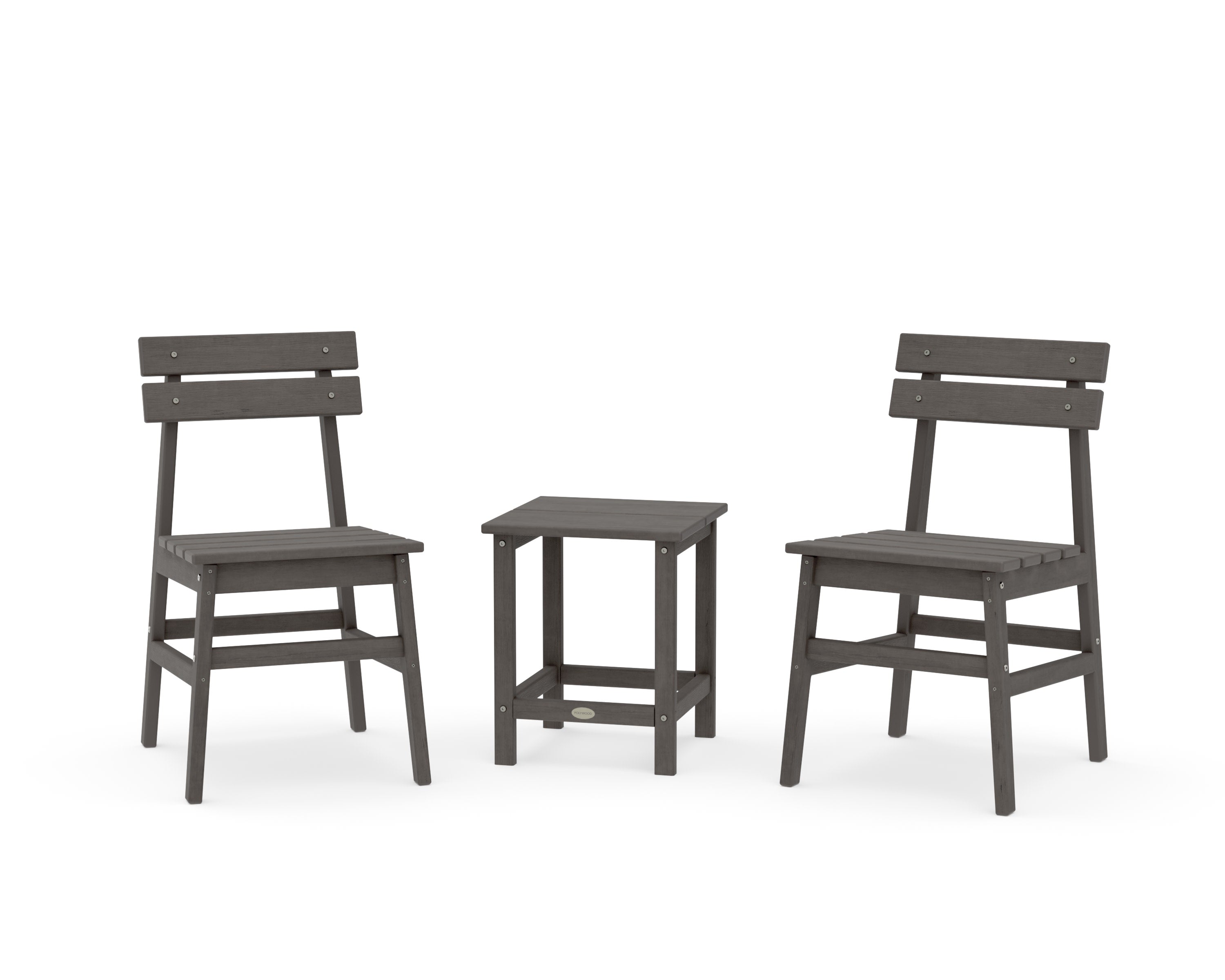 Modern Studio Plaza Chair 3-Piece Seating Set in Driftwood