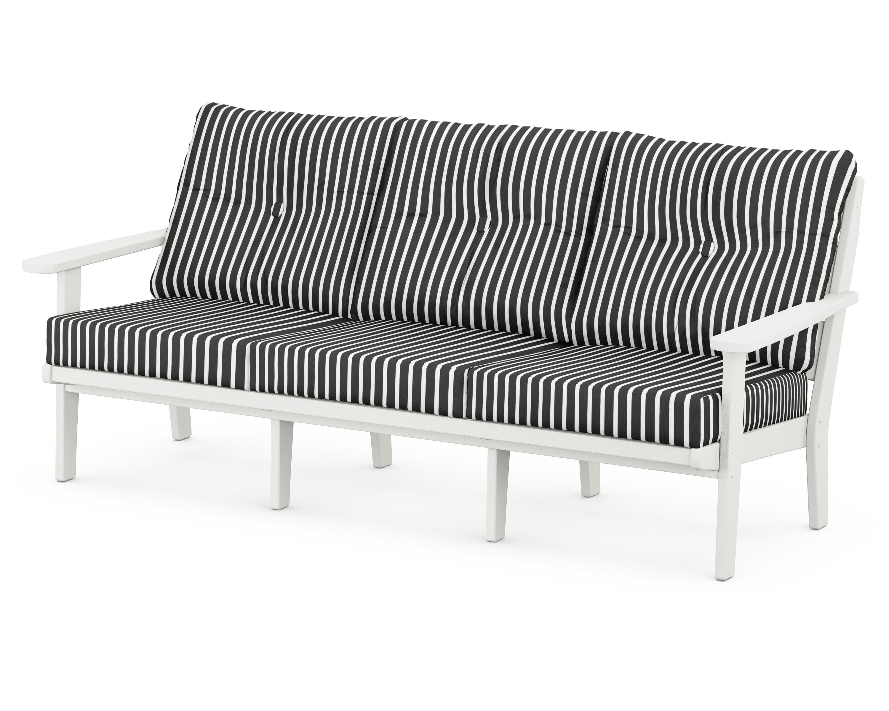 Lakeside Deep Seating Sofa in Vintage White / Shore Classic