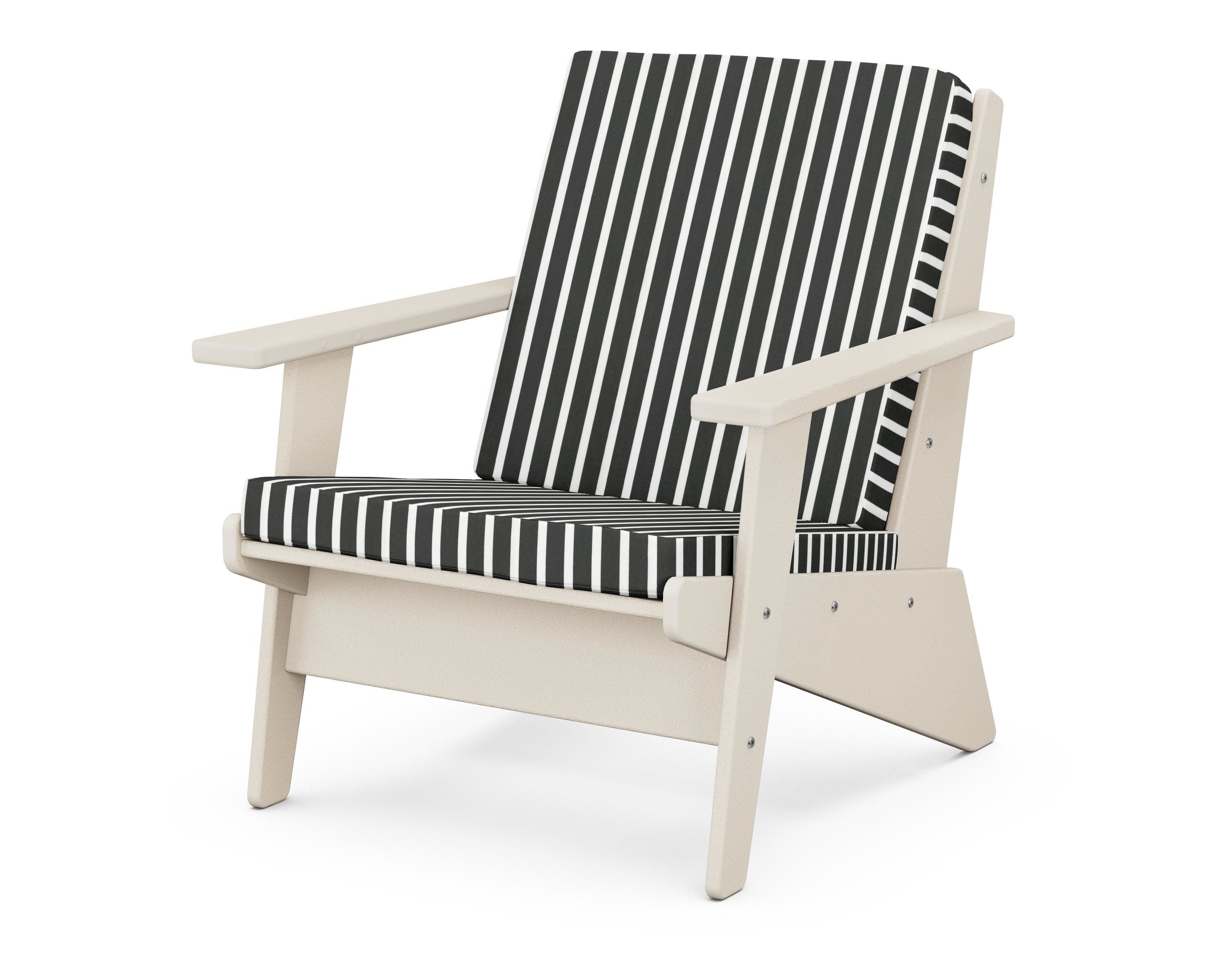 Riviera Modern Lounge Chair in Sand / Shore Classic
