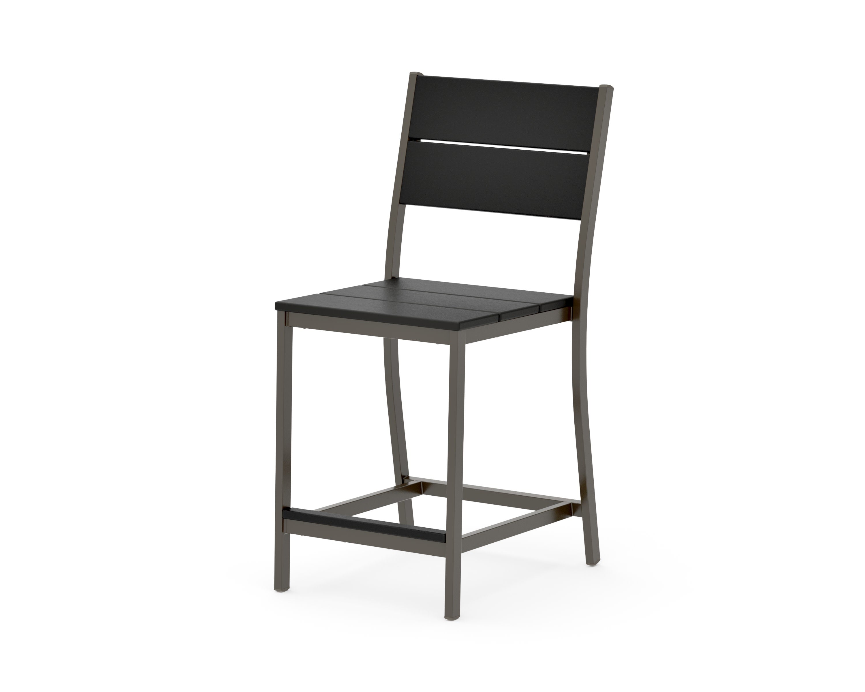 Main Street Counter Side Chair in Bronze / Black