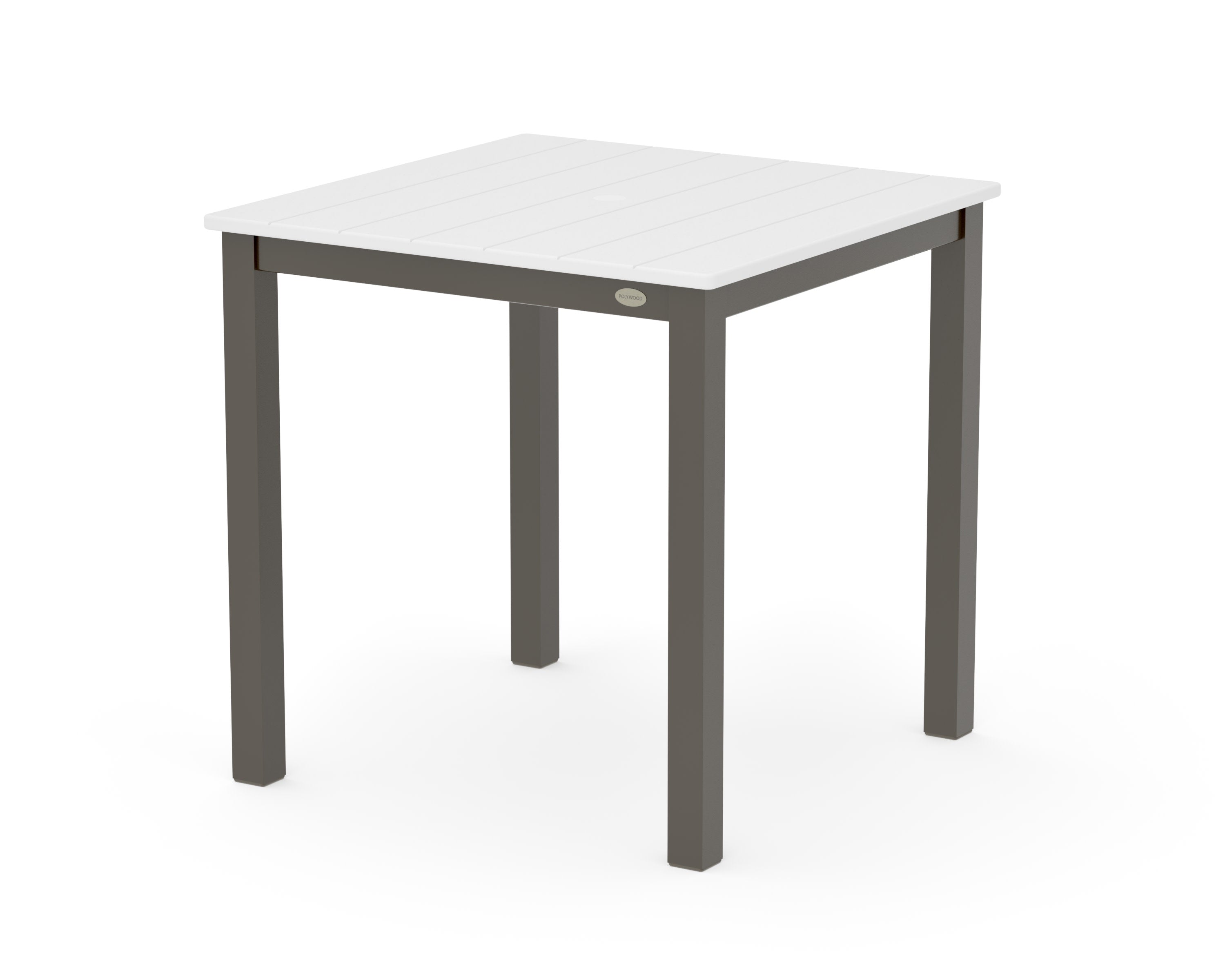 Main Street 30 x 30 Dining Table in Bronze / White