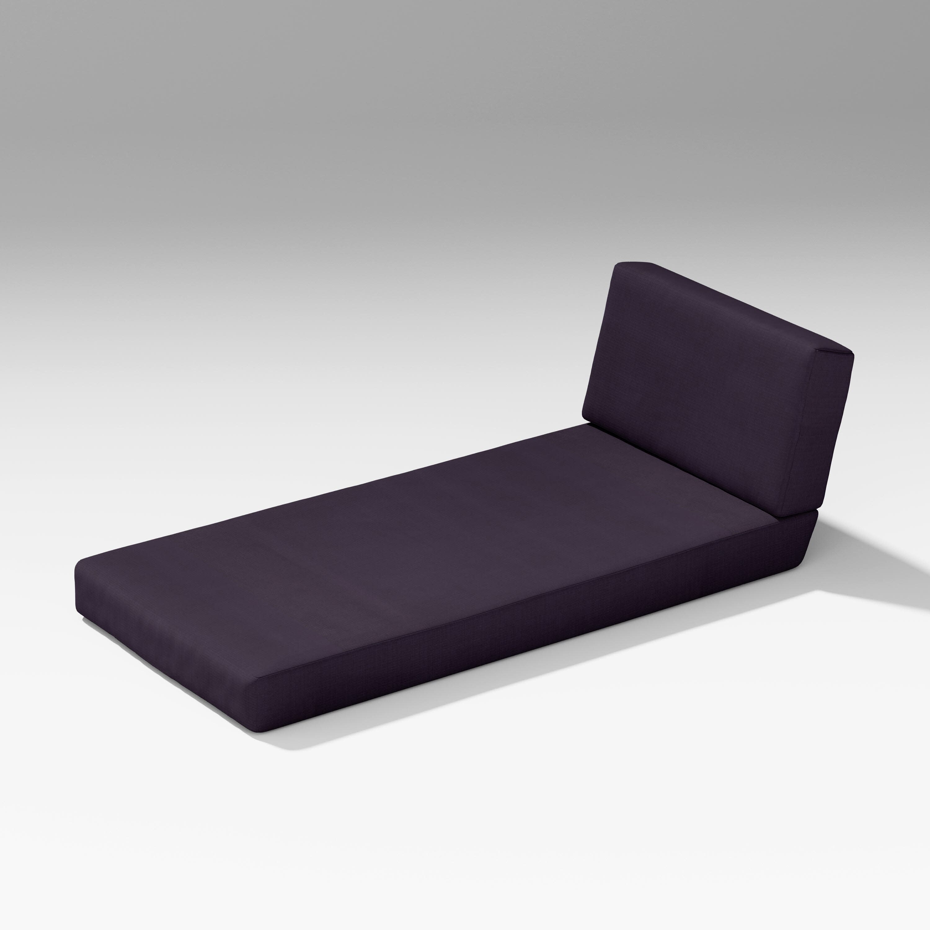 Latitude Modular Chaise Seat/Back Combo in Navy Linen