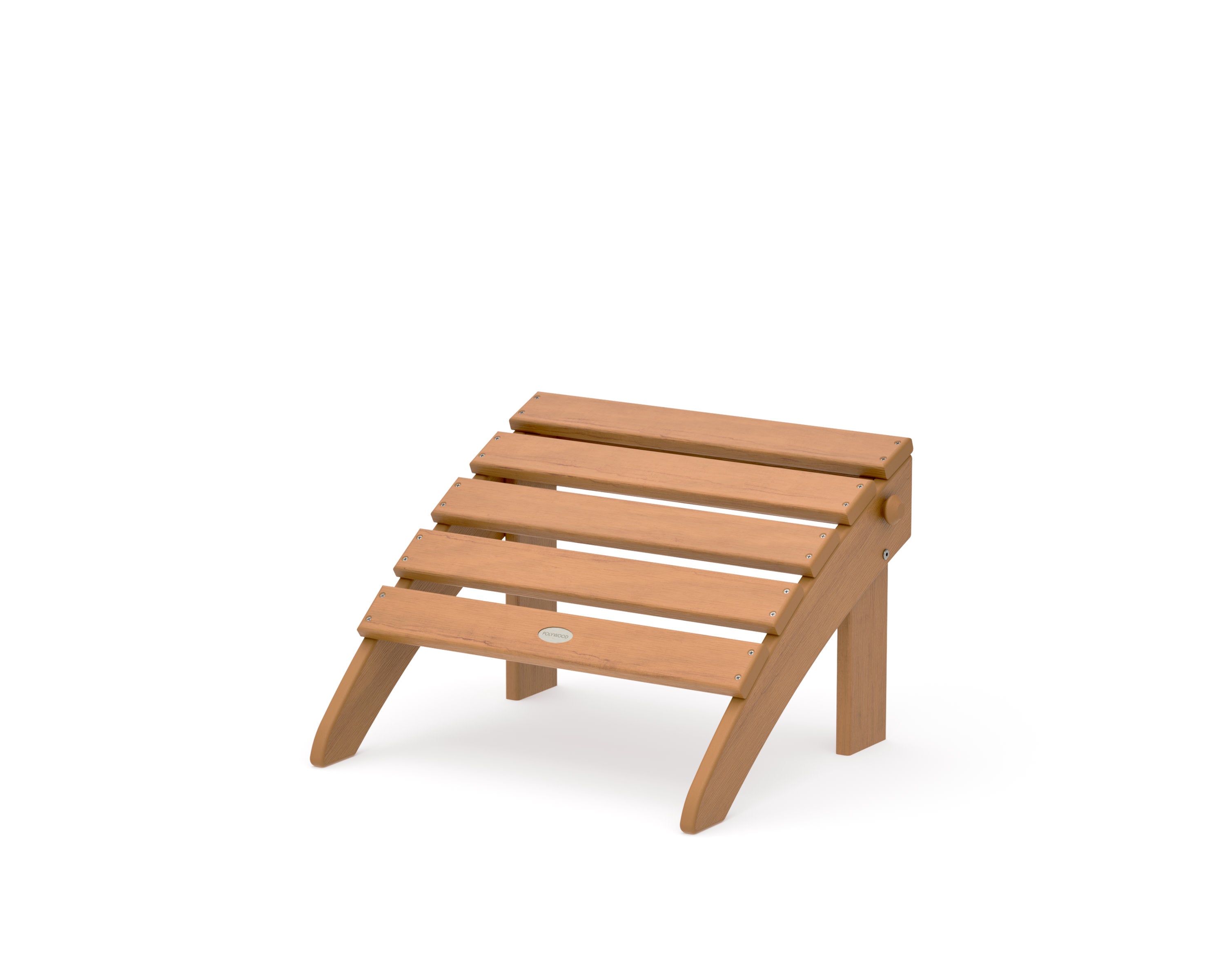 Classic Adirondack Folding Ottoman in Natural