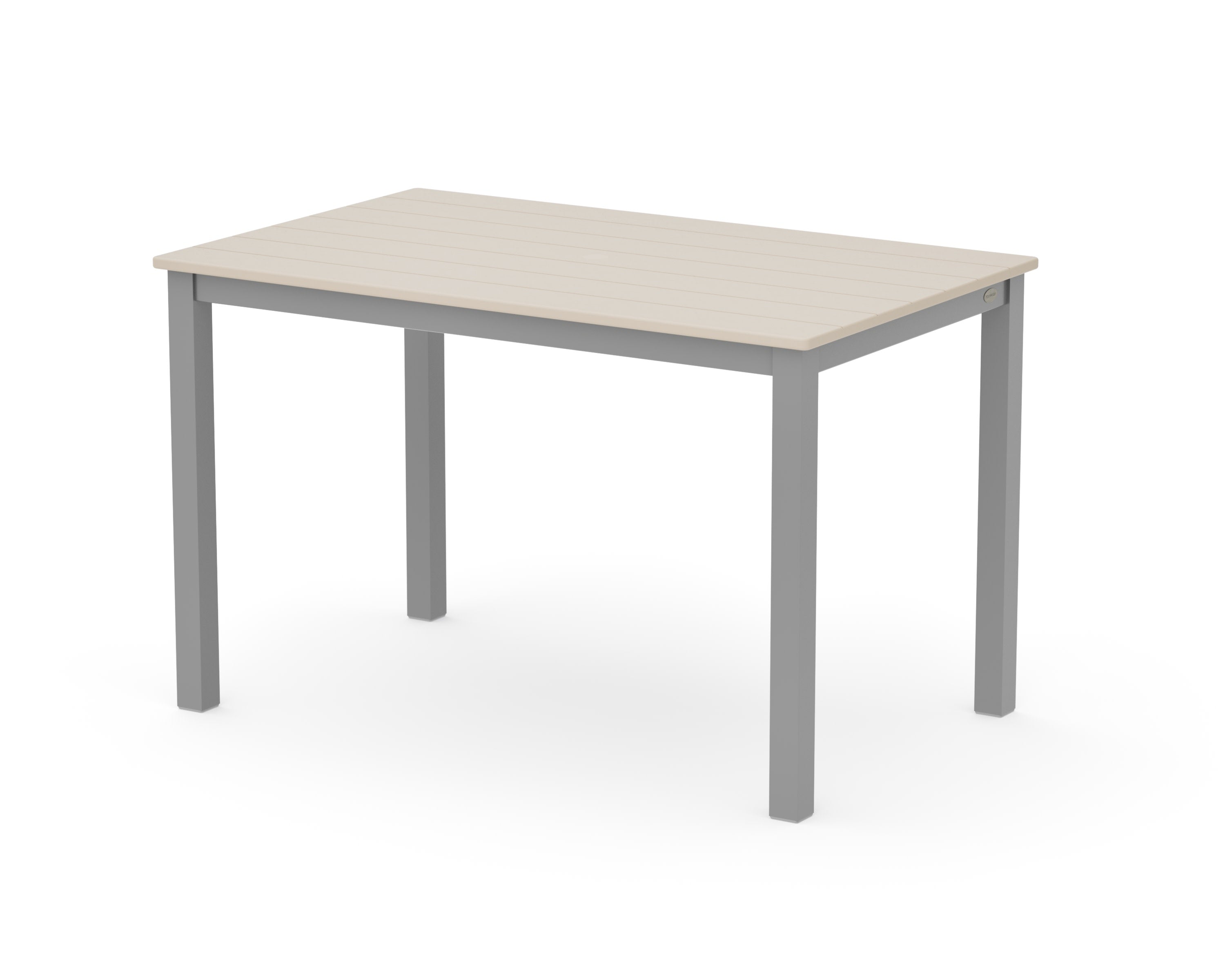 Main Street 30 x 48 Dining Table in Silver / Sand