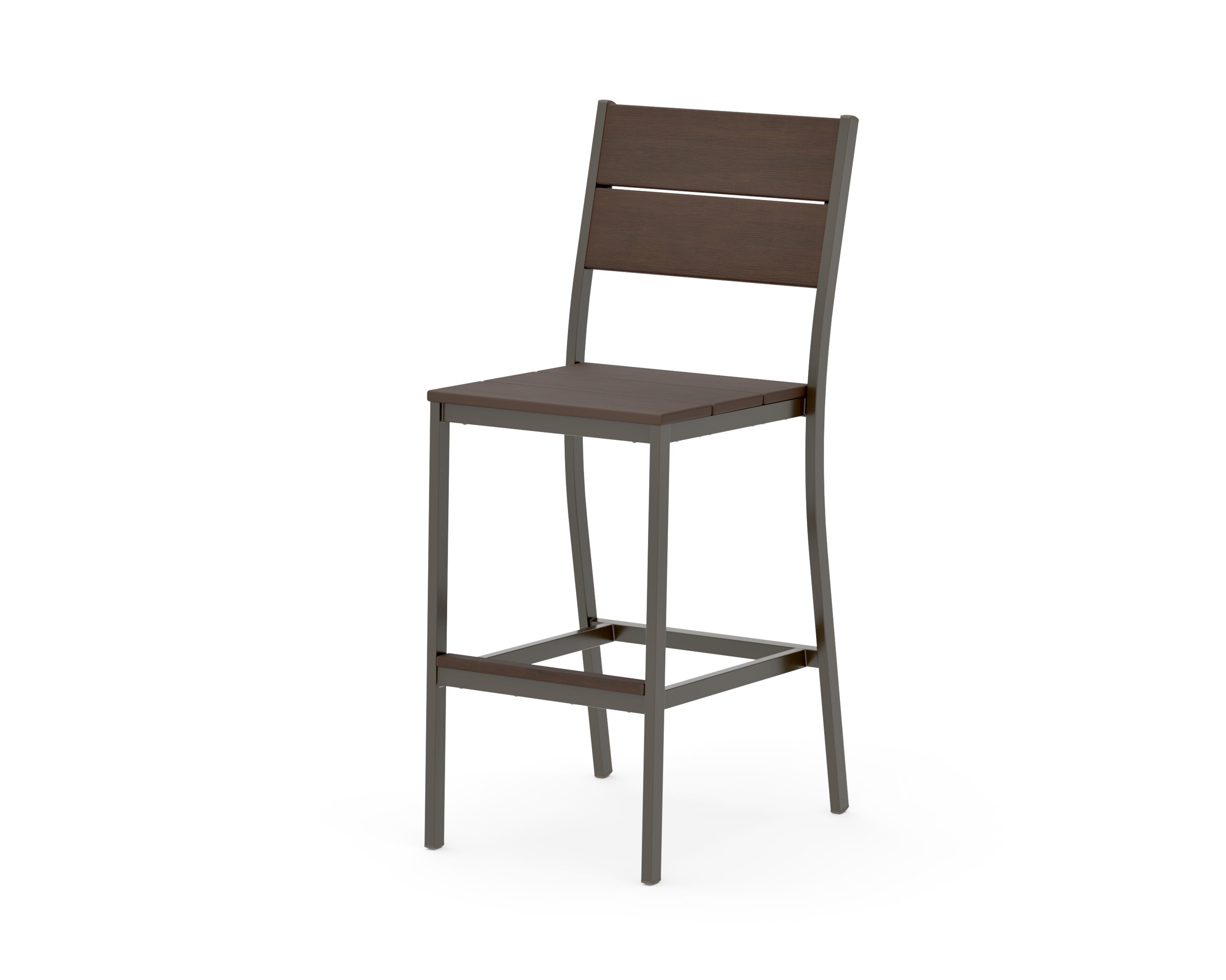 Main Street Bar Side Chair in Bronze / Kona