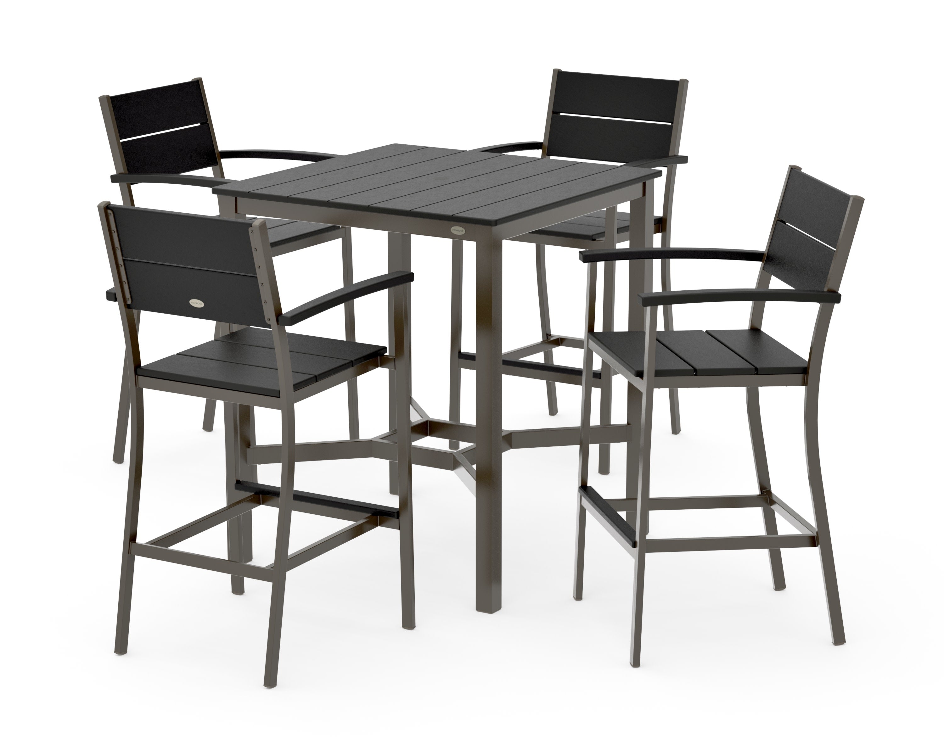 Main Street 5-Piece Bar Set in Bronze / Black