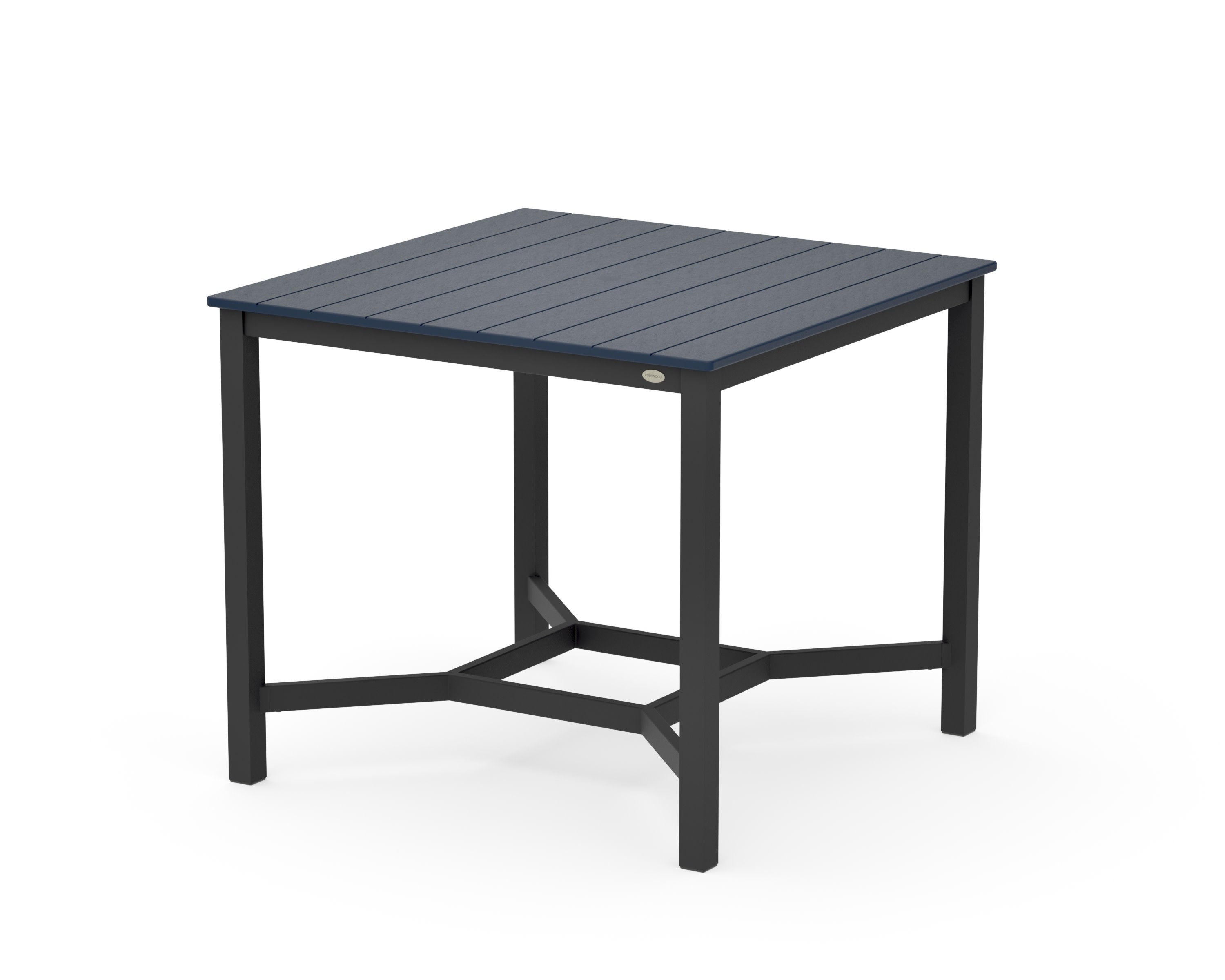 Main Street 42 x 42 Counter Table in Black / Navy