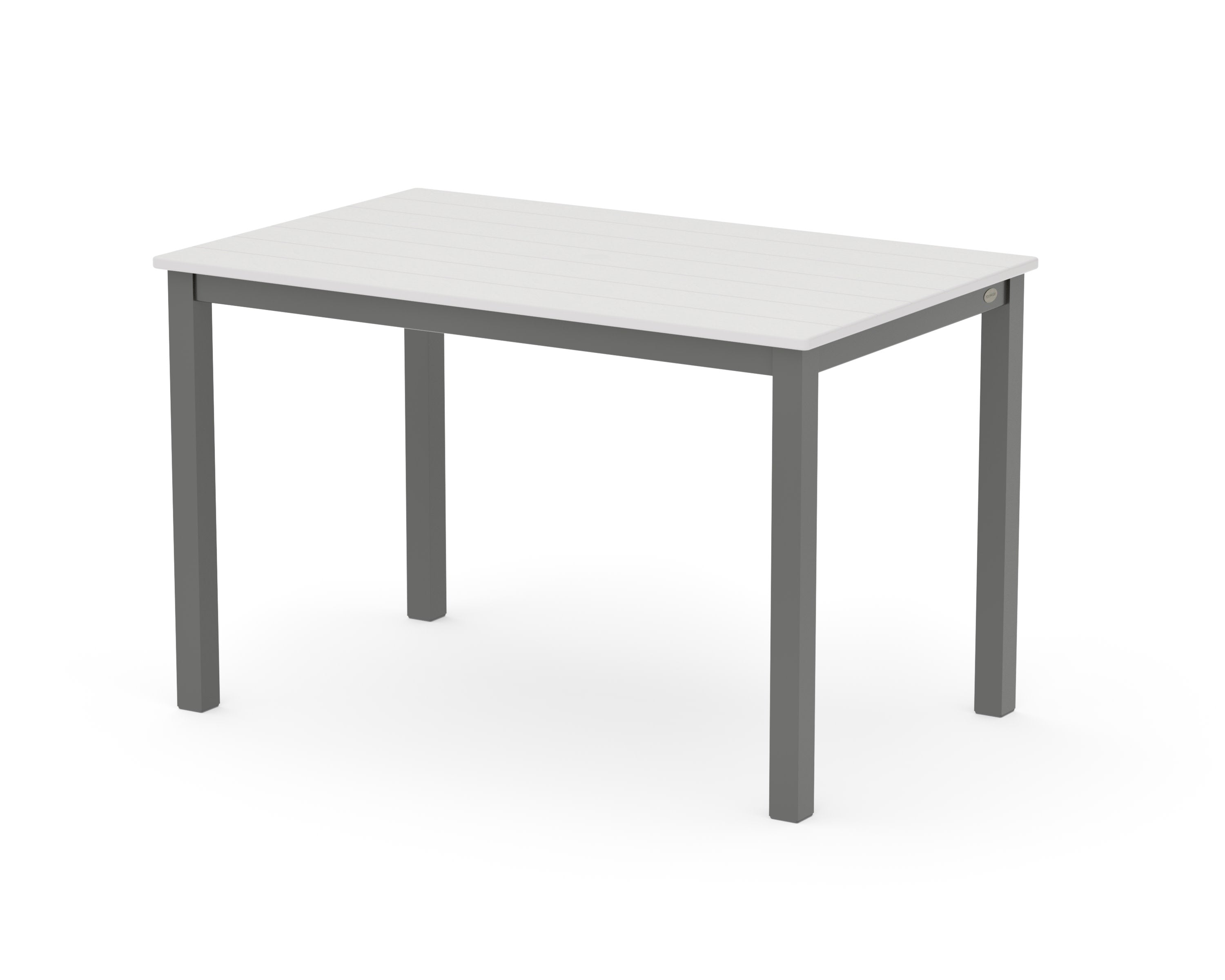 Main Street 30 x 48 Dining Table in Charcoal / Vintage White