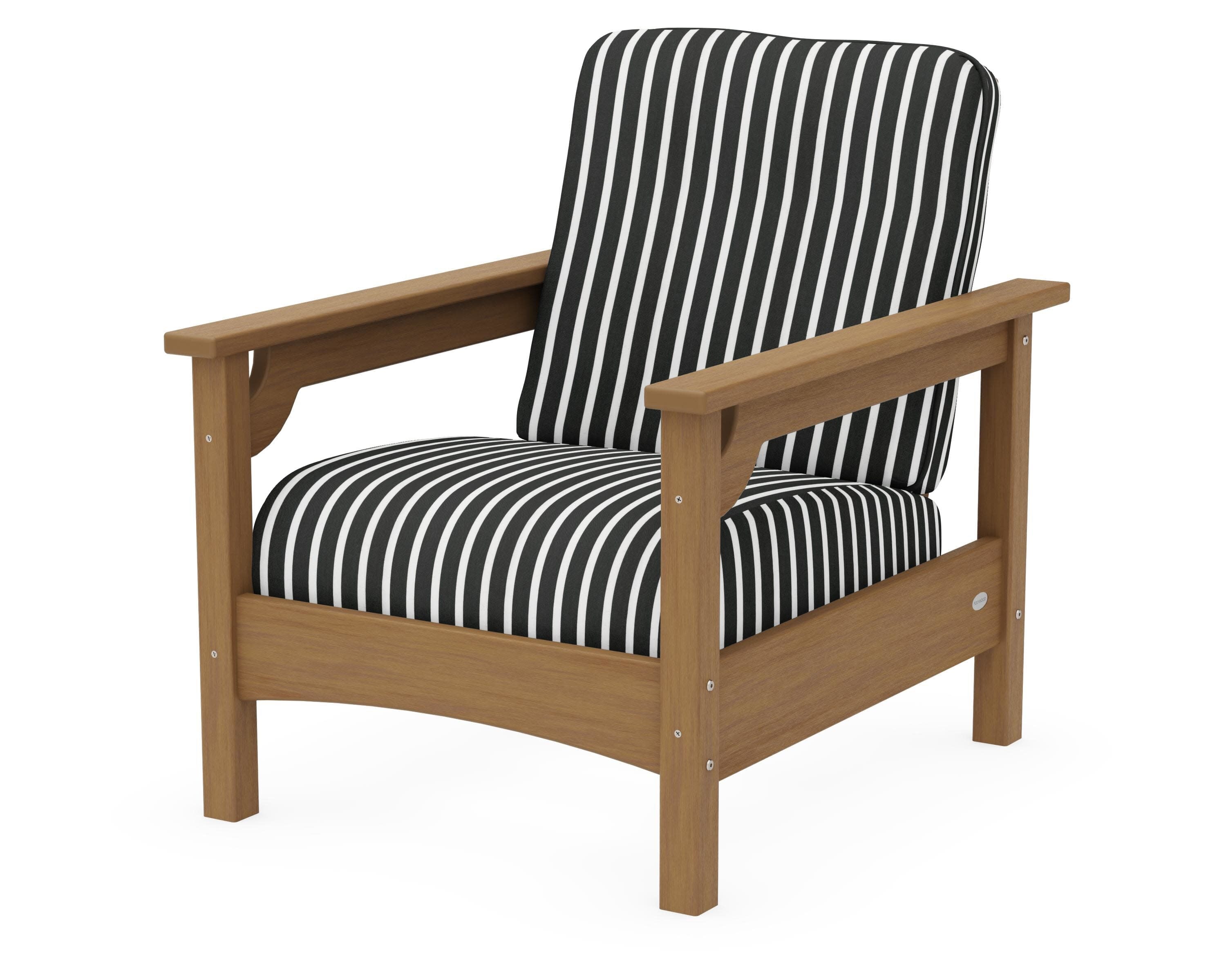 Club Chair in Natural / Shore Classic