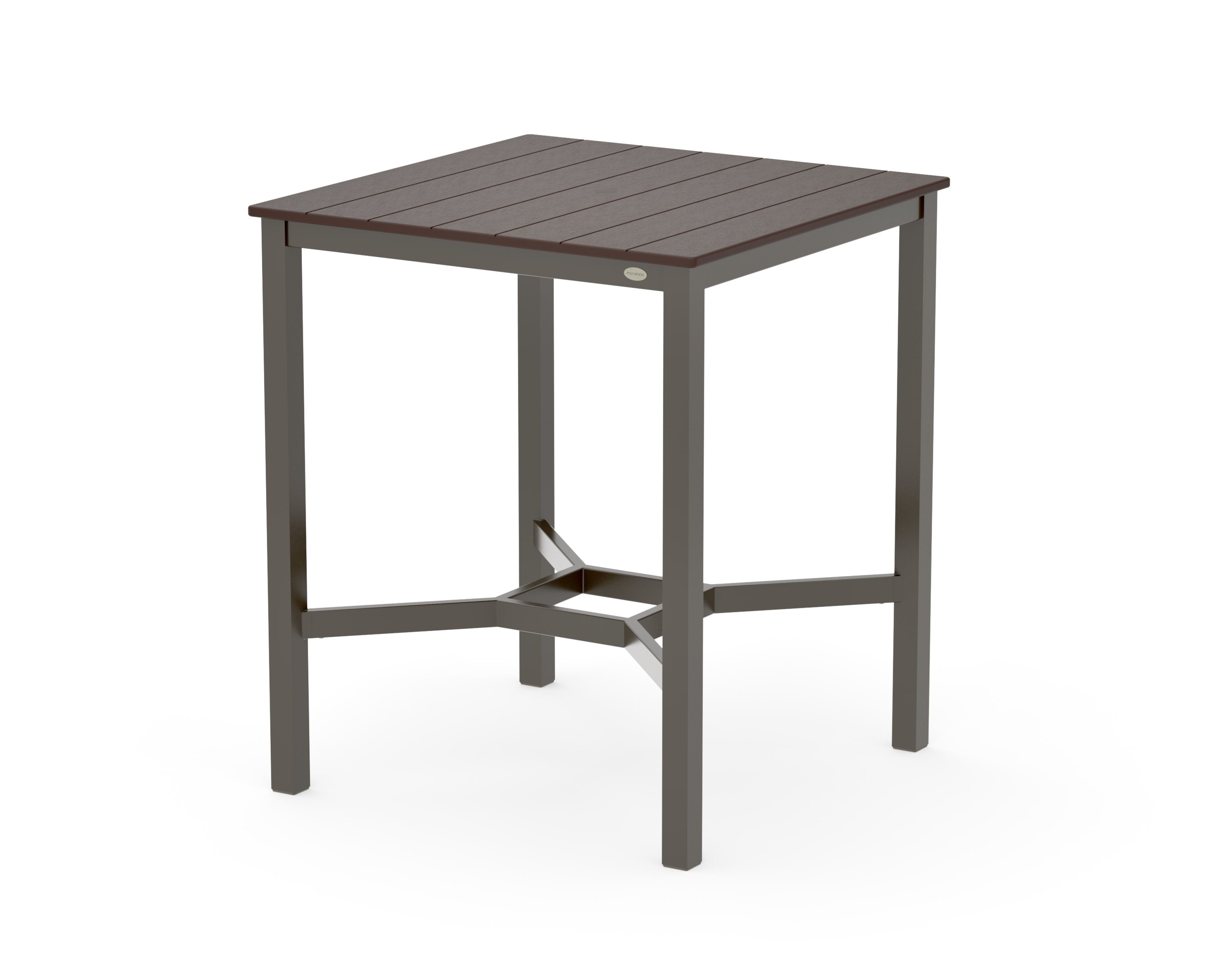 Main Street 36 x 36 Bar Table in Bronze / Mahogany