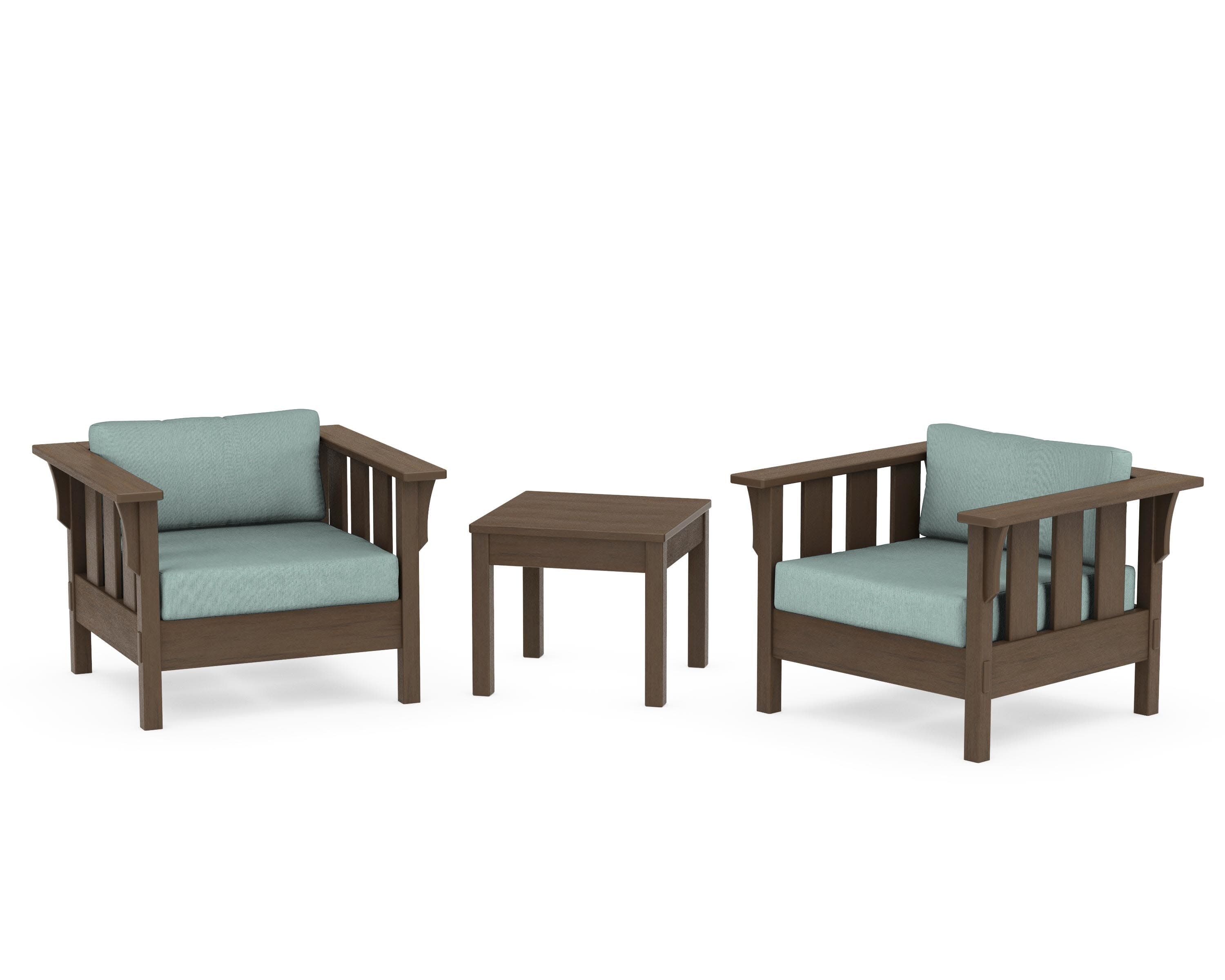 Acadia 3-Piece Deep Seating Set in Kona / Glacier Spa