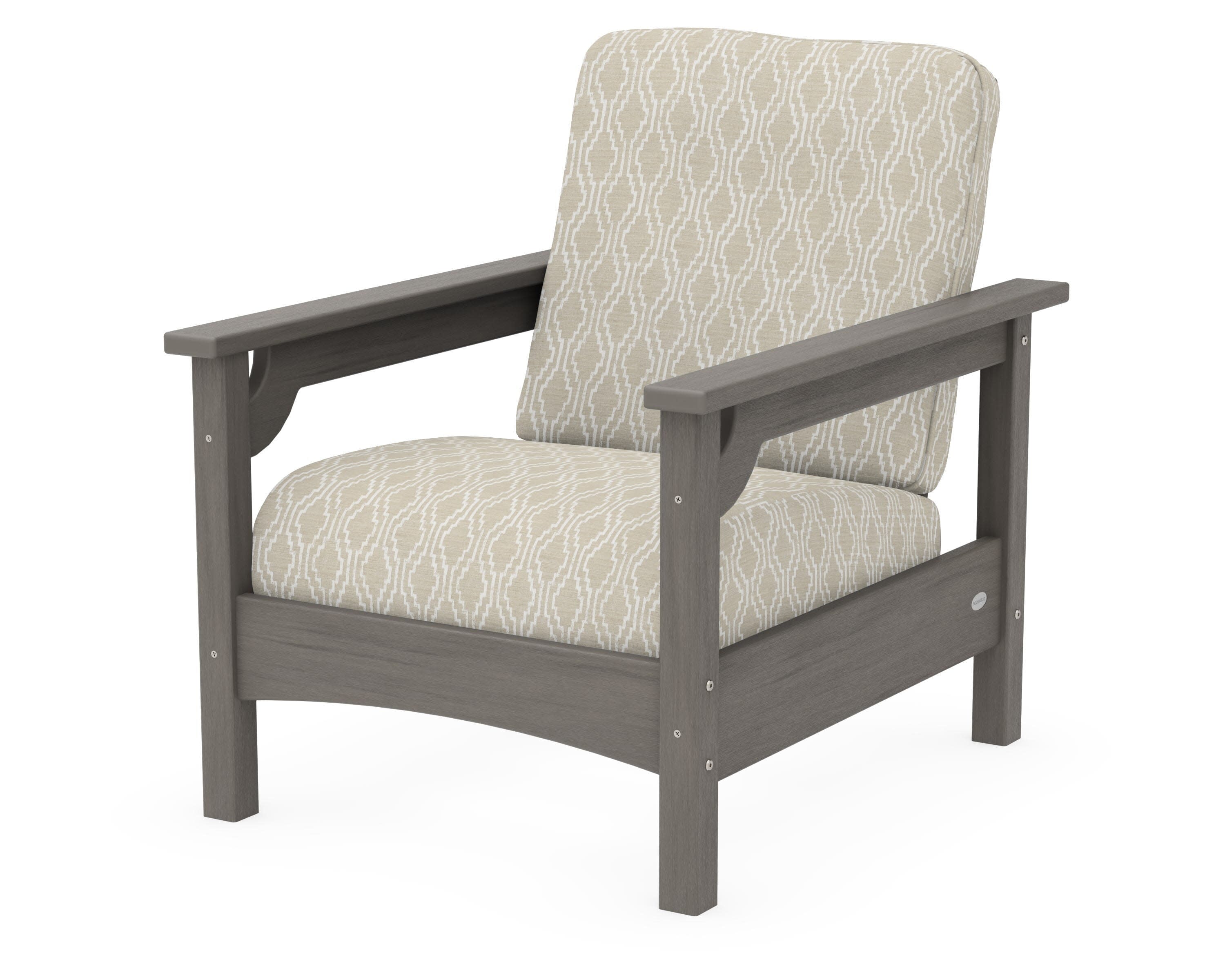 Club Chair in Driftwood / Solve Linen