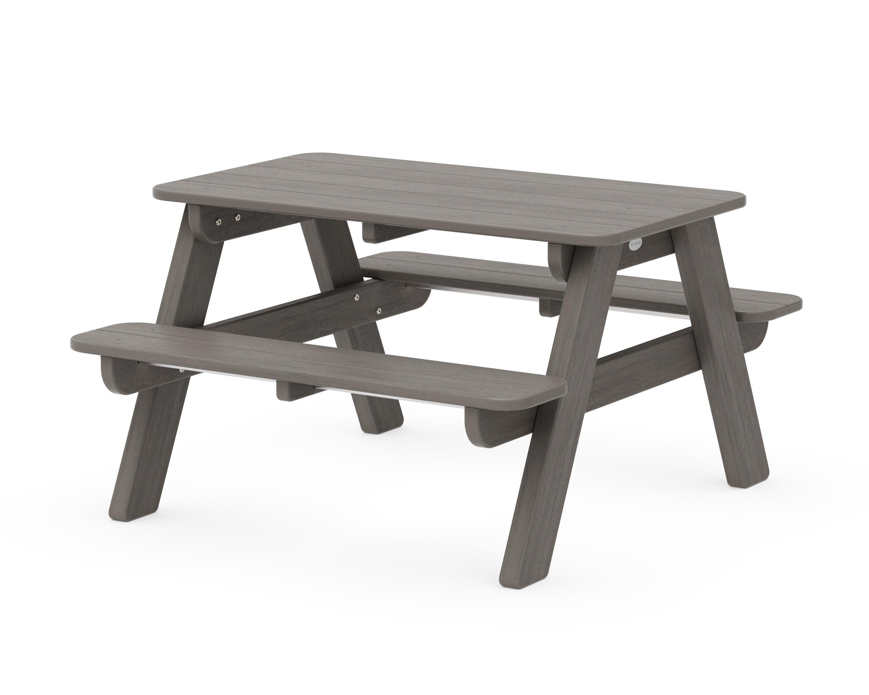 Kids Outdoor Picnic Table in Driftwood