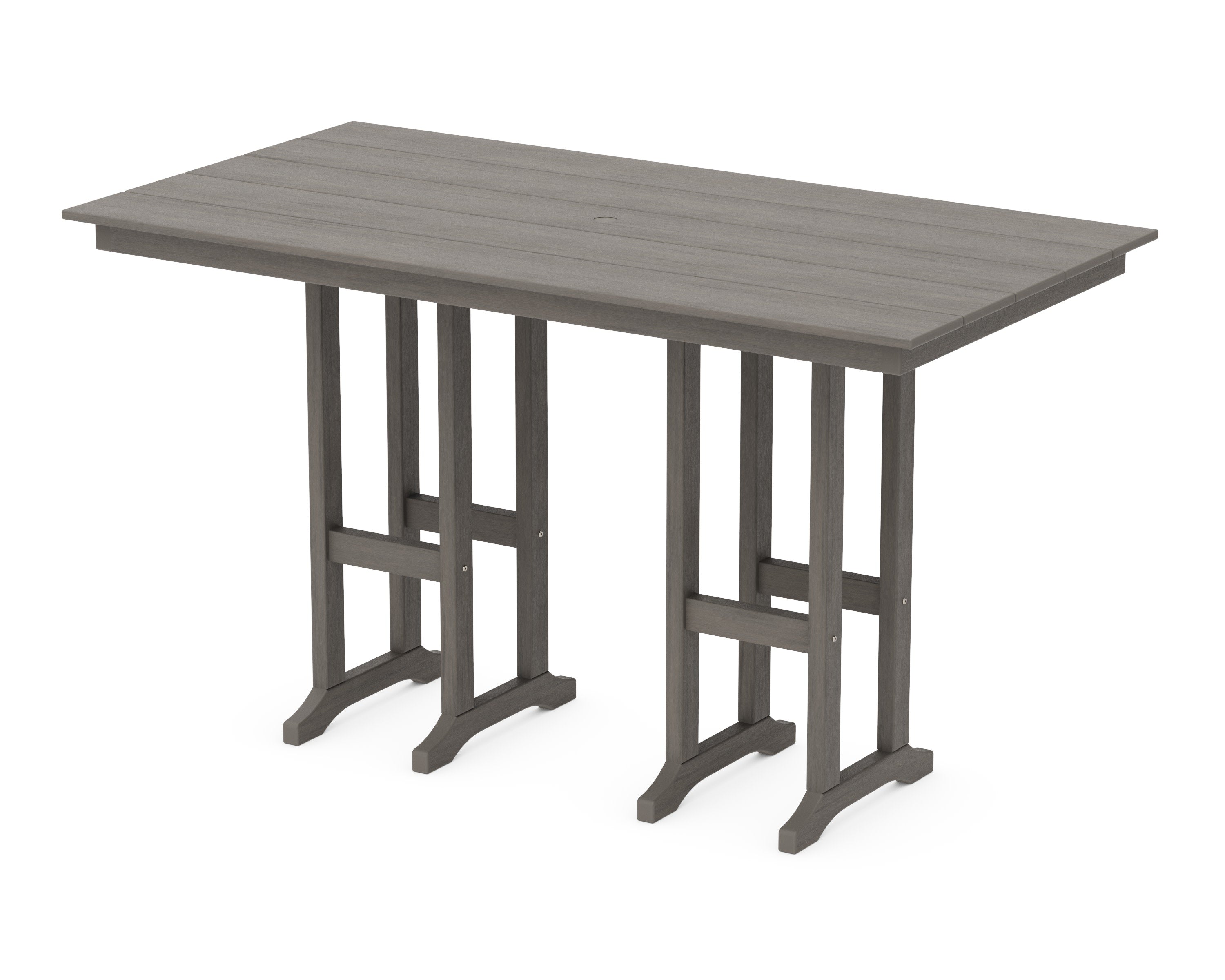 Farmhouse 37" x 72" Bar Table in Driftwood