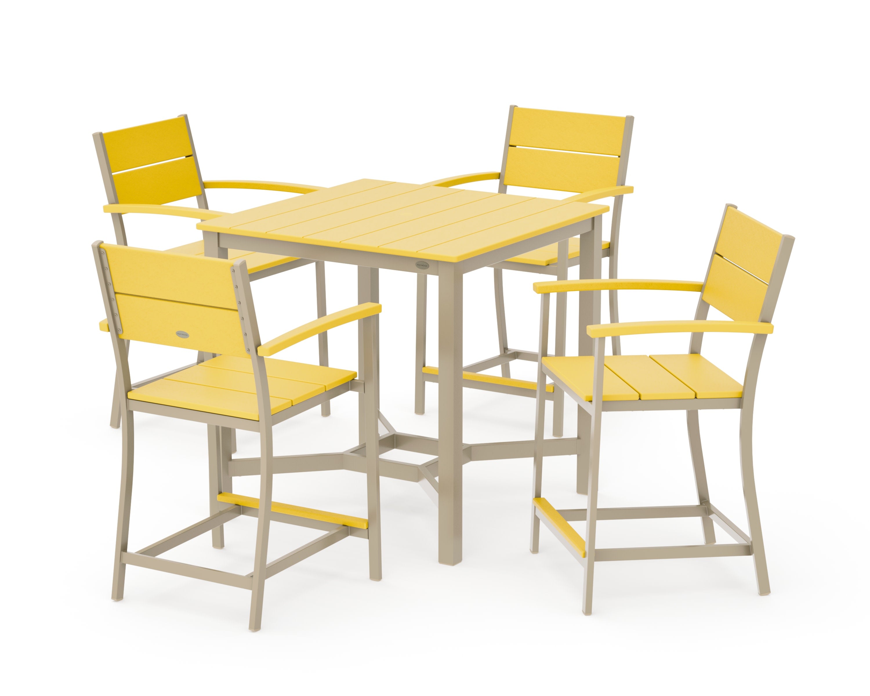 Main Street 5-Piece Counter Set in Sand / Lemon