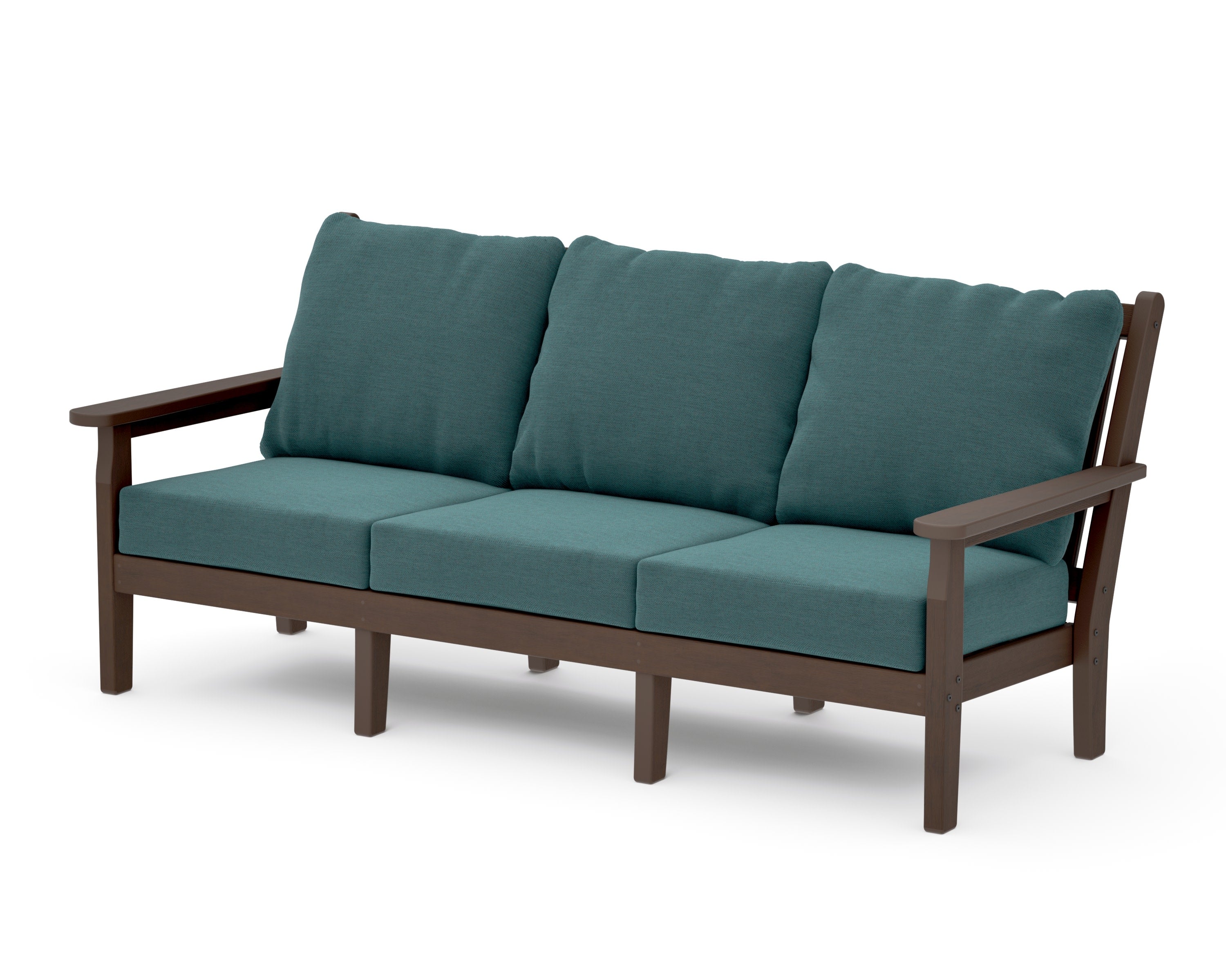 Chippendale Deep Seating Sofa in Kona / Ocean Teal