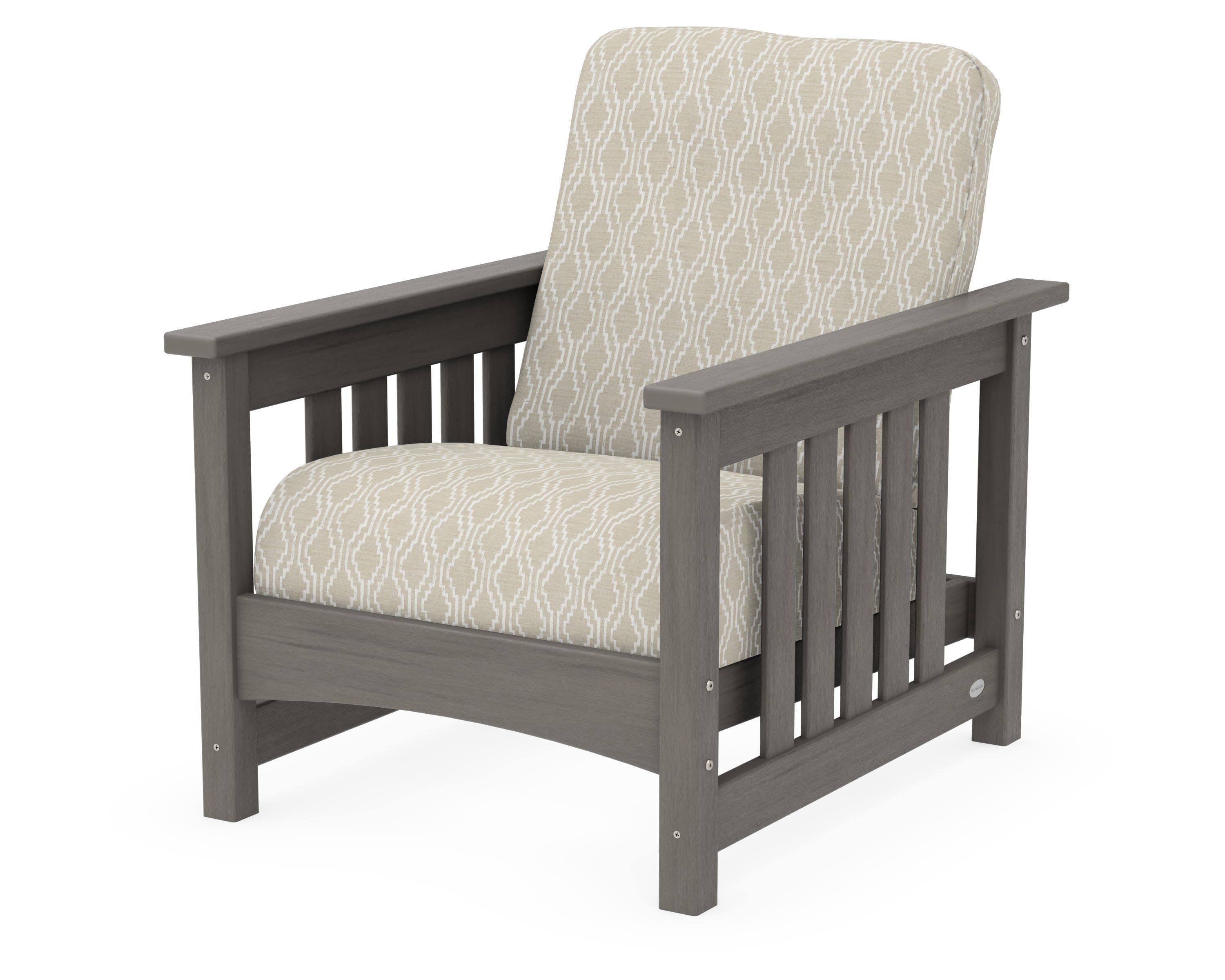 Club Mission Chair in Driftwood / Solve Linen