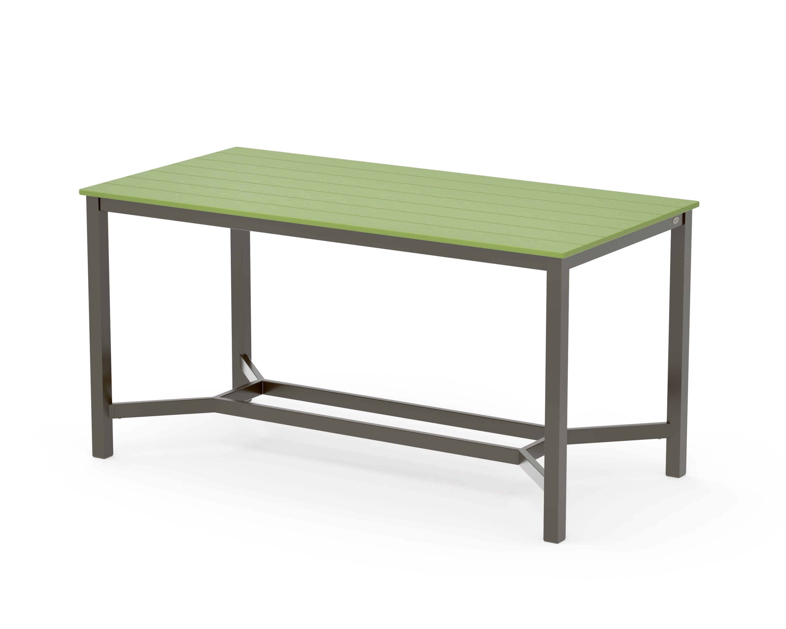 Main Street 36 x 72 Counter Table in Bronze / Lime
