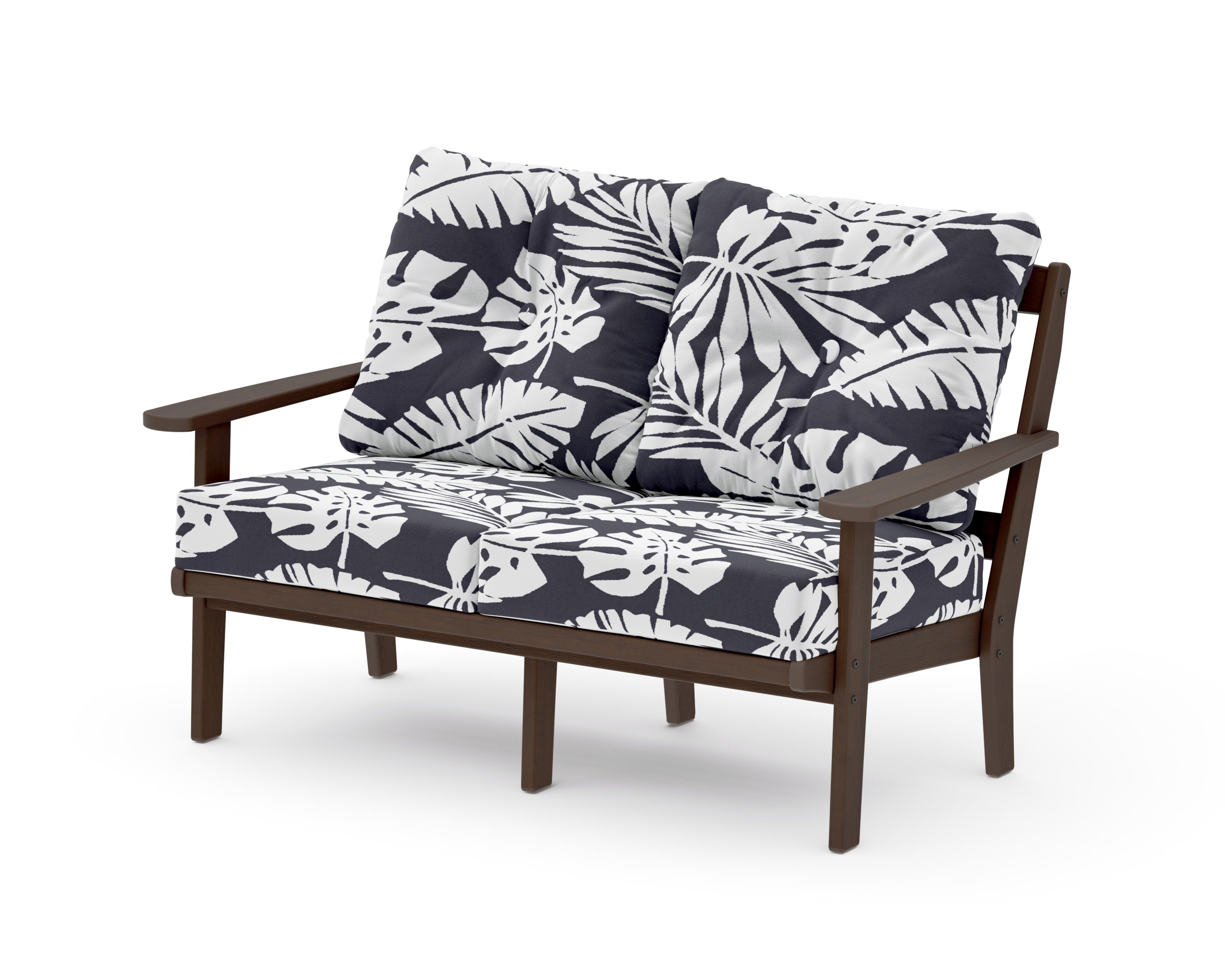 Mission Deep SeatingLoveseat in Kona / Leaf Navy