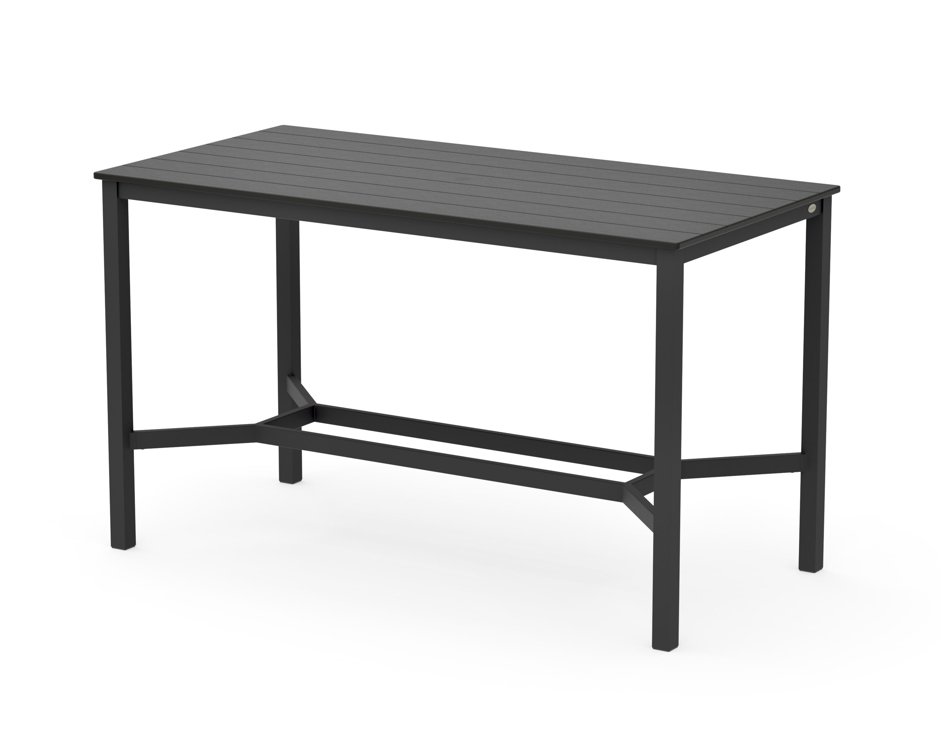 Main Street 36 x 72 Bar Table in Black / Black