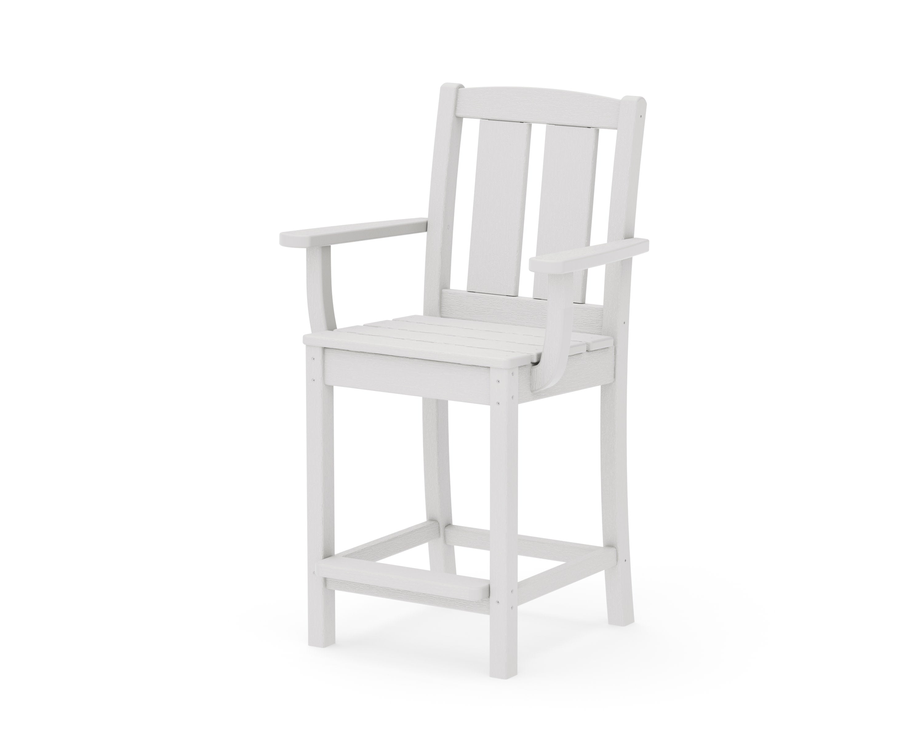Mission Counter Arm Chair in Vintage White