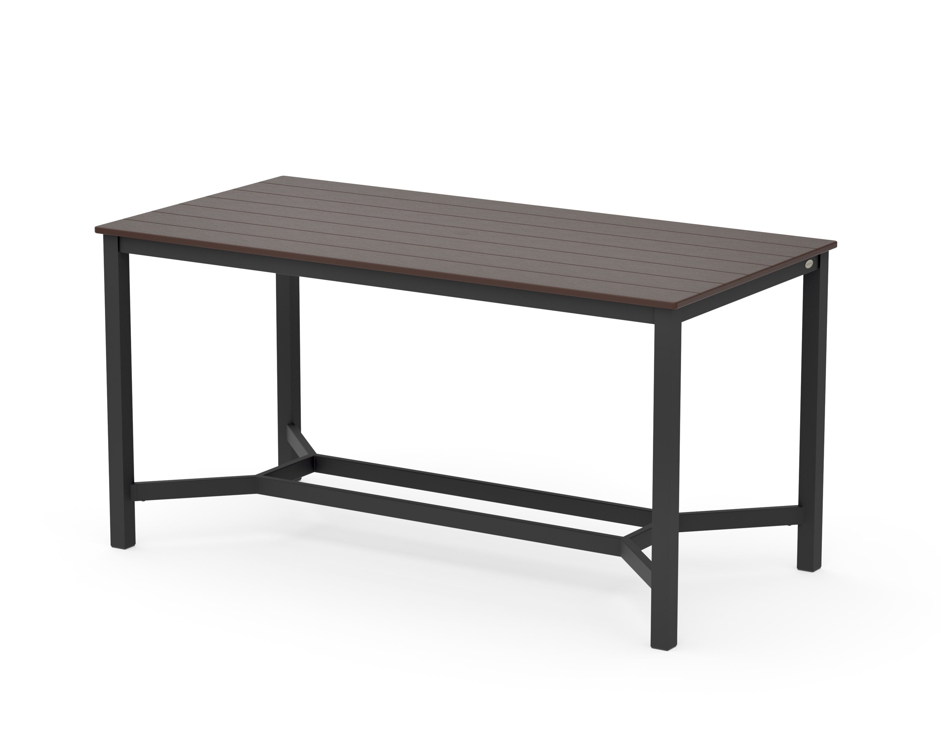 Main Street 36 x 72 Counter Table in Black / Mahogany