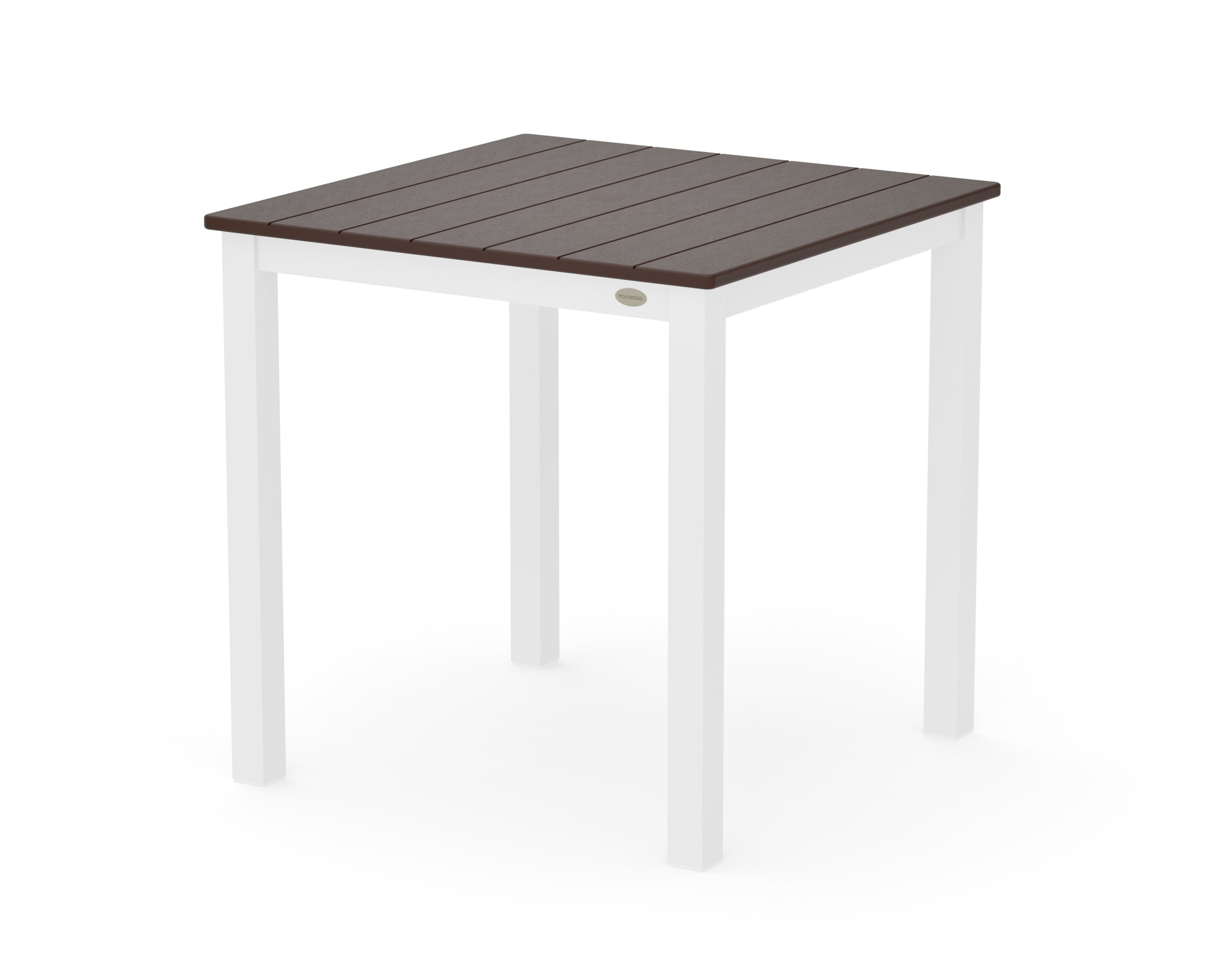 Main Street 30 x 30 Dining Table in White / Mahogany