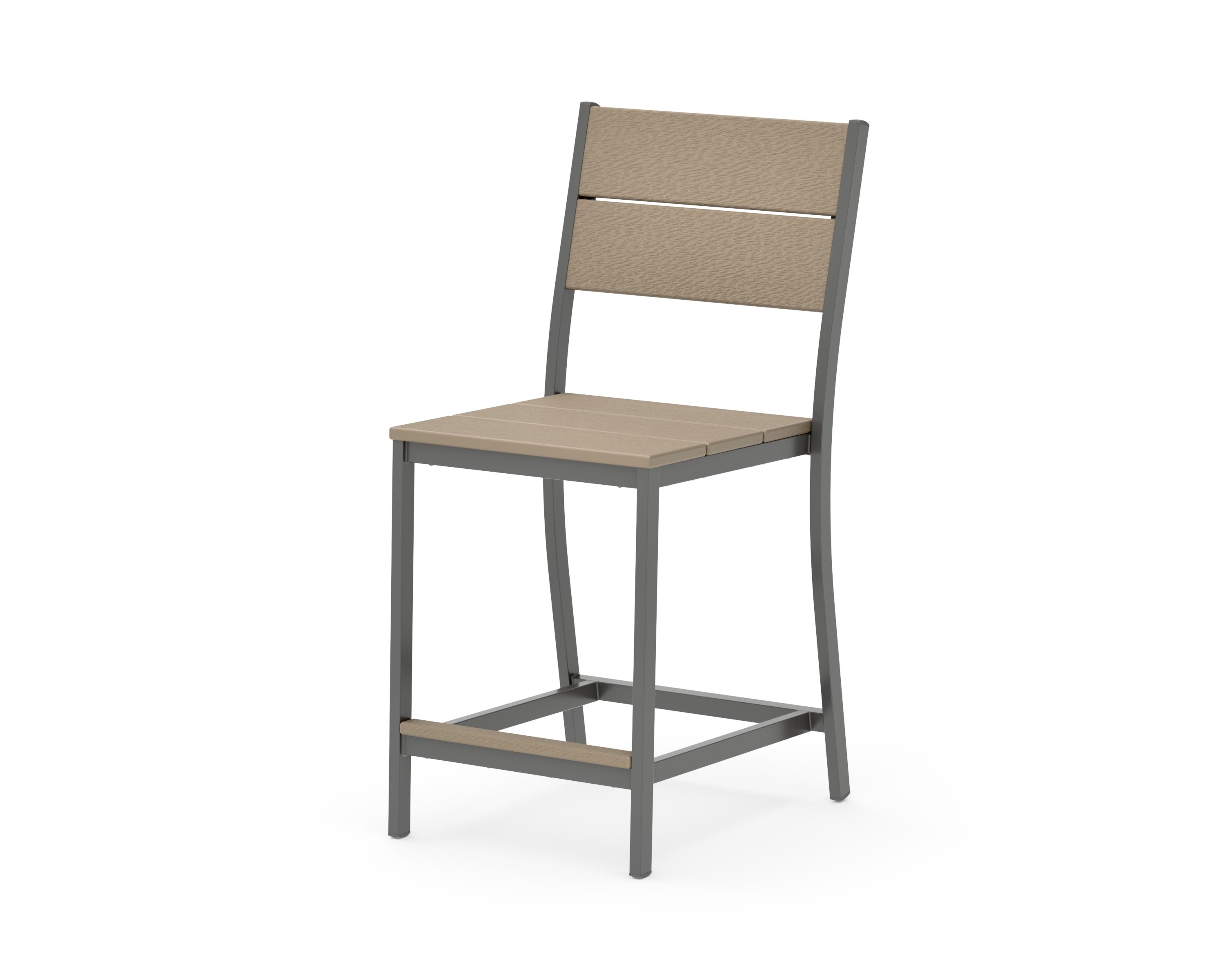 Main Street Counter Side Chair in Charcoal / Vintage Sahara