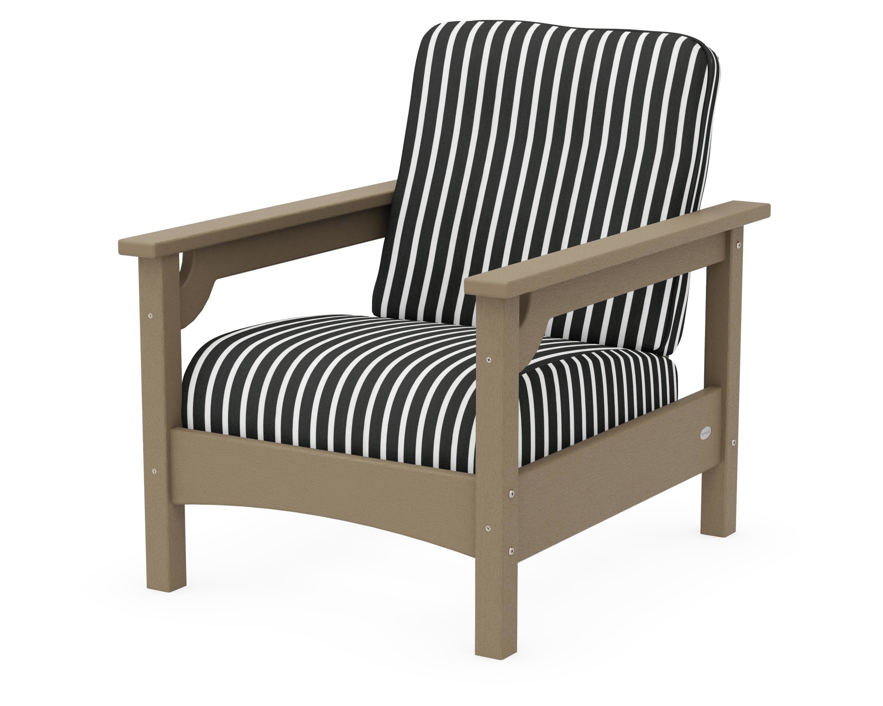 Club Chair in Vintage Sahara / Shore Classic