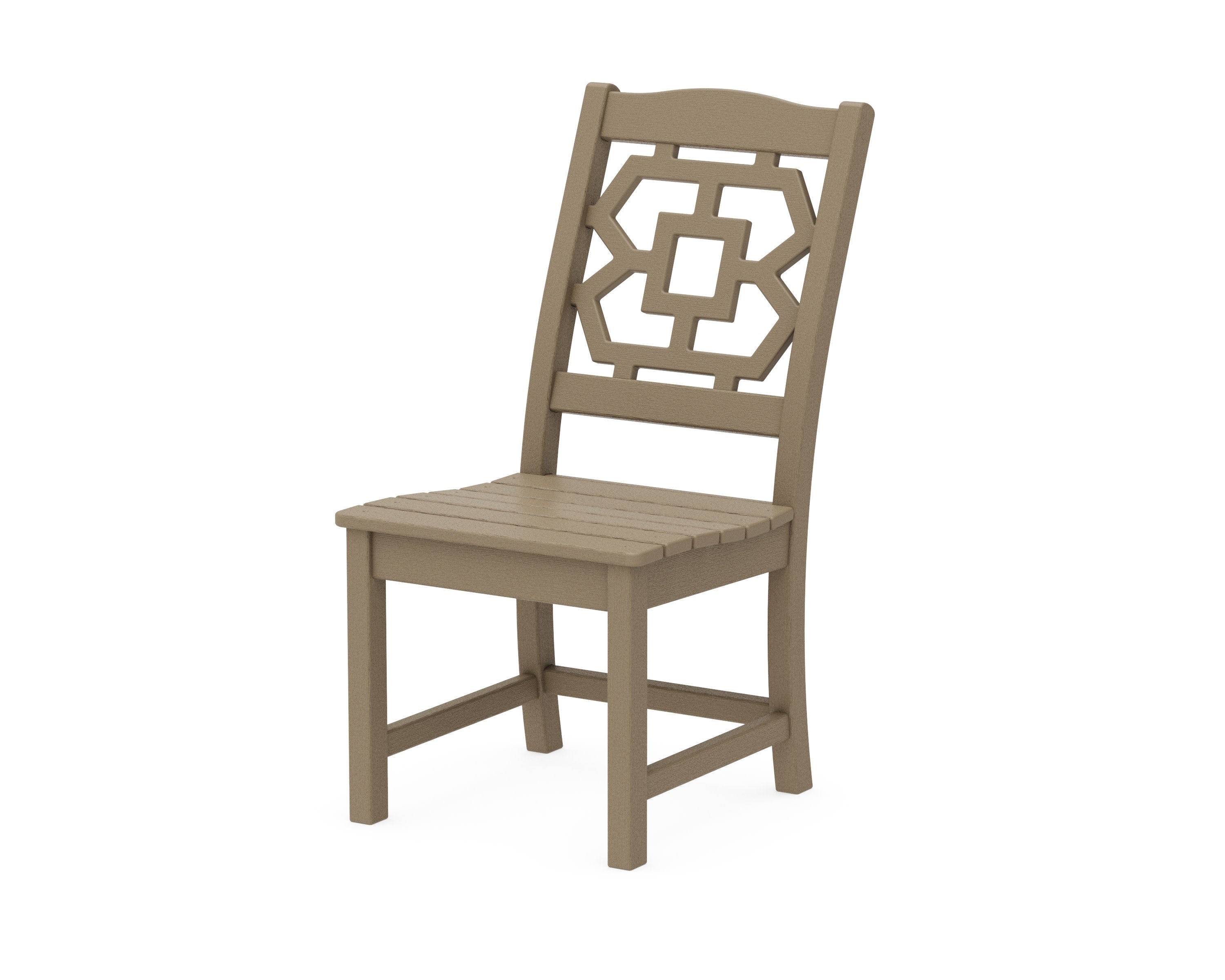 Chinoiserie Dining Side Chair in Vintage Sahara